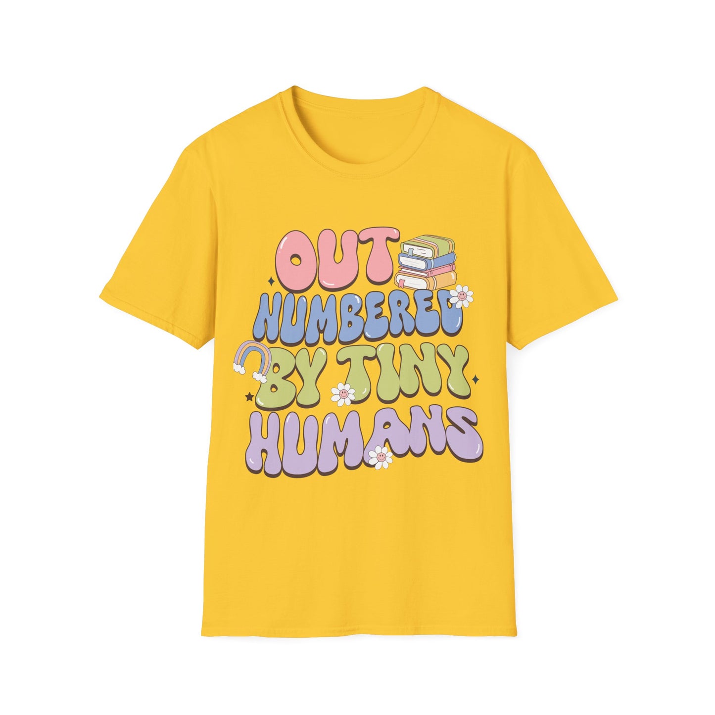 Outnumbered by Tiny Humans Unisex T-shirt - Cute Kindergarten + Parent Shirt