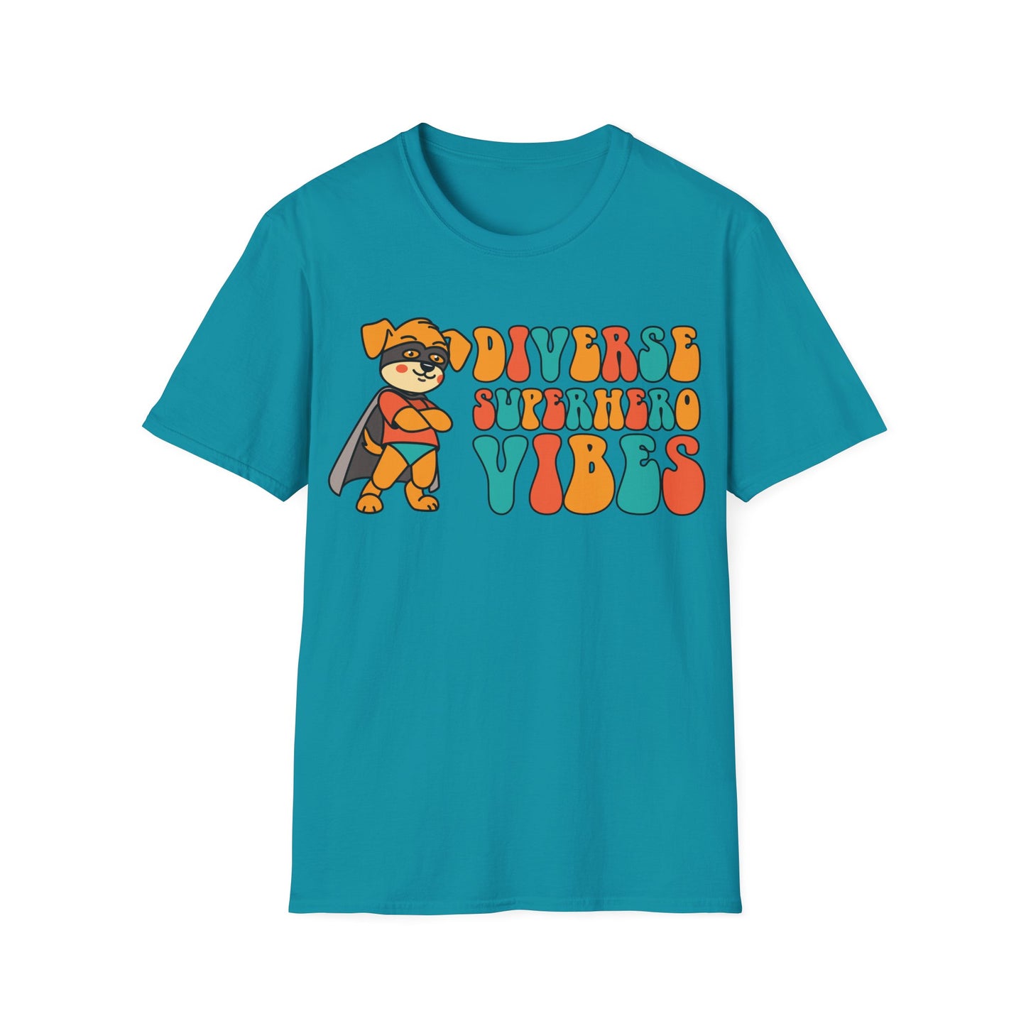 Diverse Superhero Vibes - Celebrating Neurodiversity + Inclusion - T-Shirt