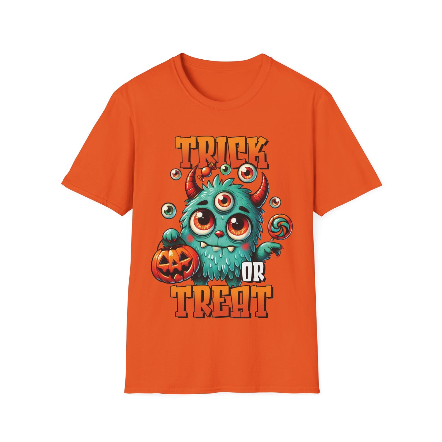 Trick or Treat Monster T-Shirt | Cute Halloween Teacher Tee