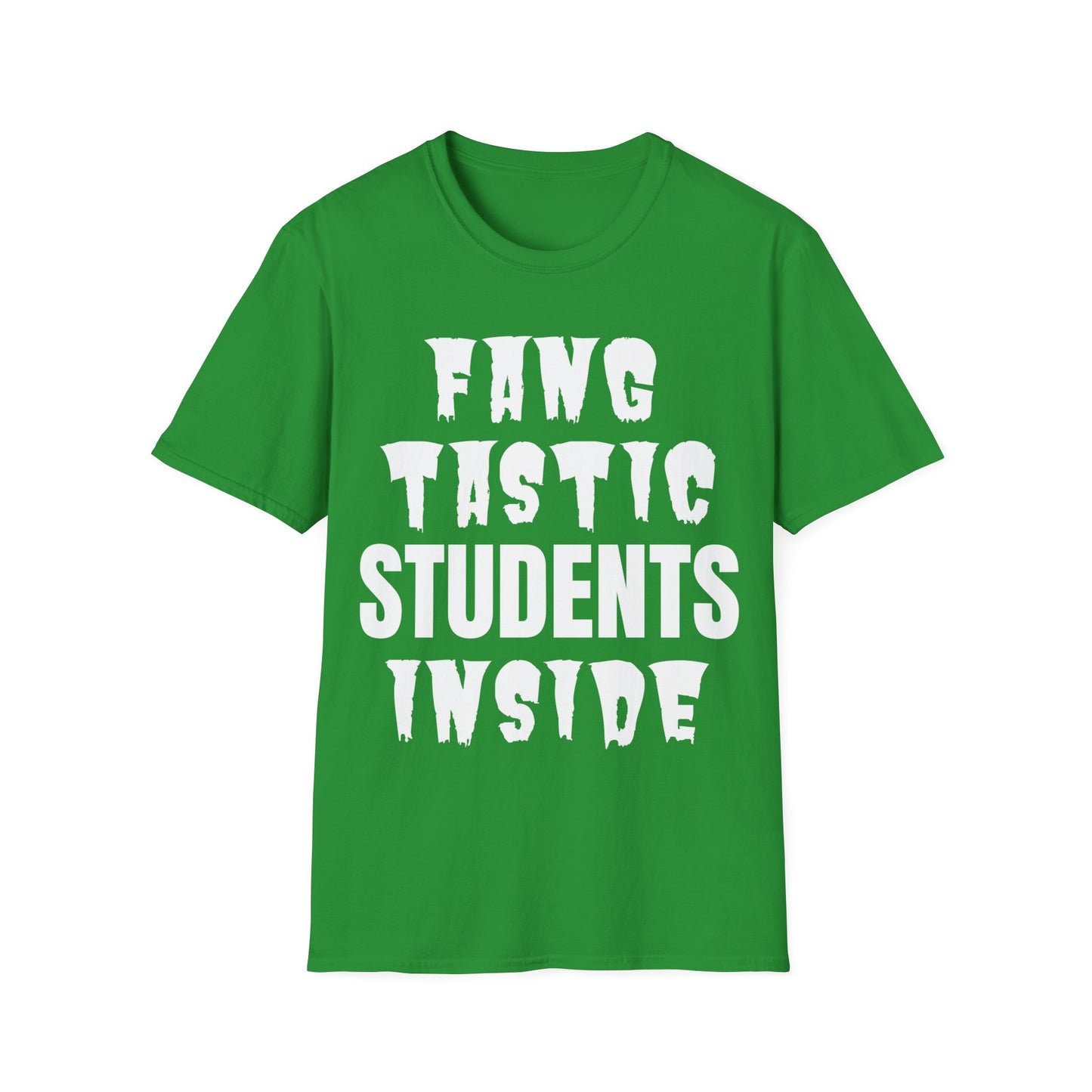 Fang-Tastic Students Inside Halloween Teacher T-Shirt + Hoodie | Funny Classroom Outfit