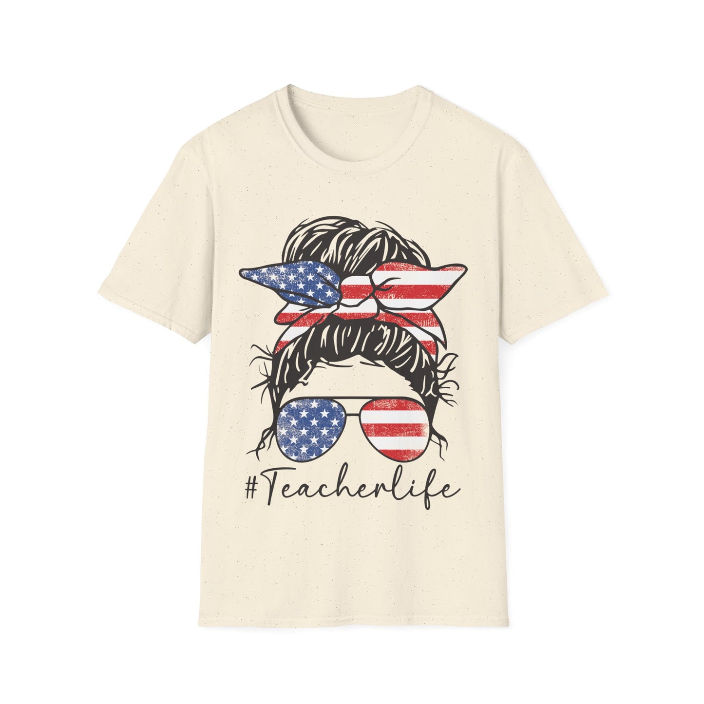 Teacher Life Patriotic - Unisex Short Sleeve T-Shirt