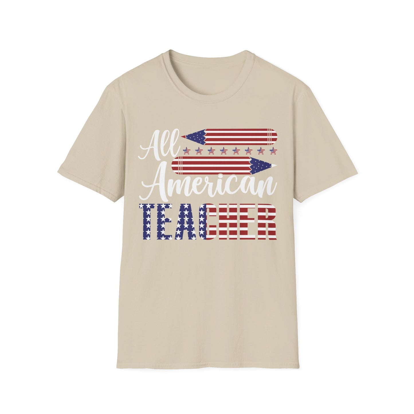 All American Teacher - Unisex Short Sleeve T-Shirt