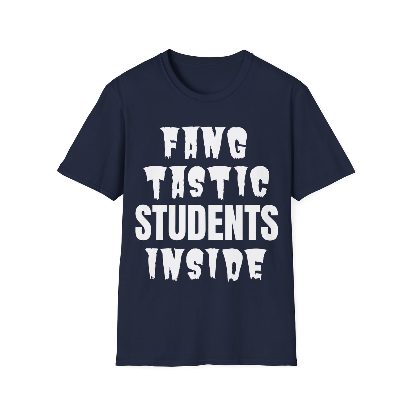 Fang-Tastic Students Inside Halloween Teacher T-Shirt + Hoodie | Funny Classroom Outfit