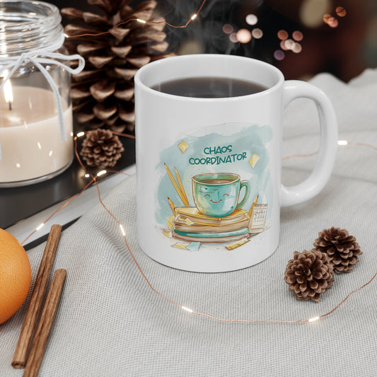 Chaos Coordinator Teacher Mug – Funny Teacher Gift for Coffee Lovers, Back to School Teacher Present