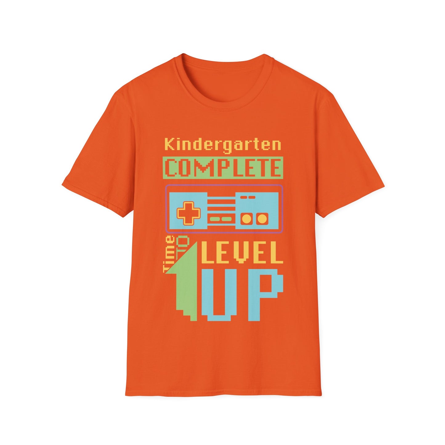 Kindergarten Complete - Level Up - Cheerful Gaming Fun Unisex Short Sleeve T-Shirt