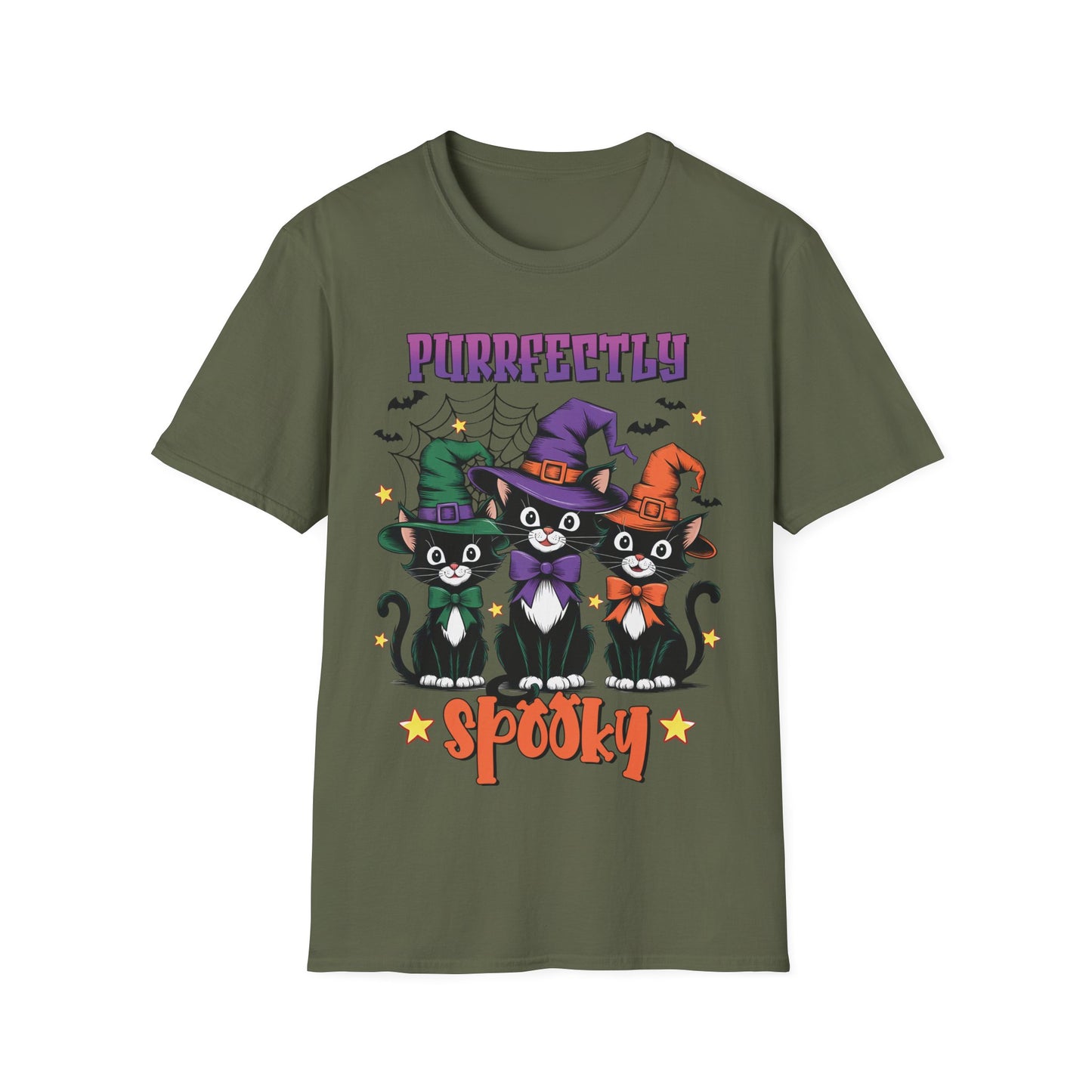 Purrfectly Spooky Cats T-Shirt | Cute Halloween Teacher Tee