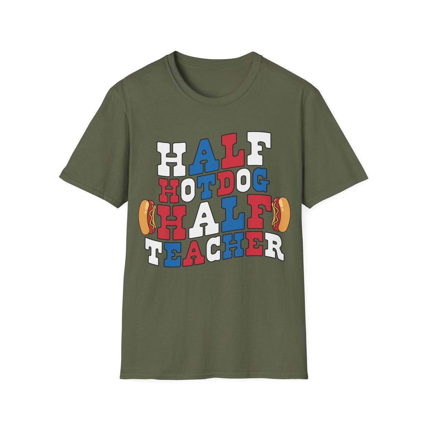 Half Hotdog Half Teacher - Unisex Short Sleeve T-Shirt