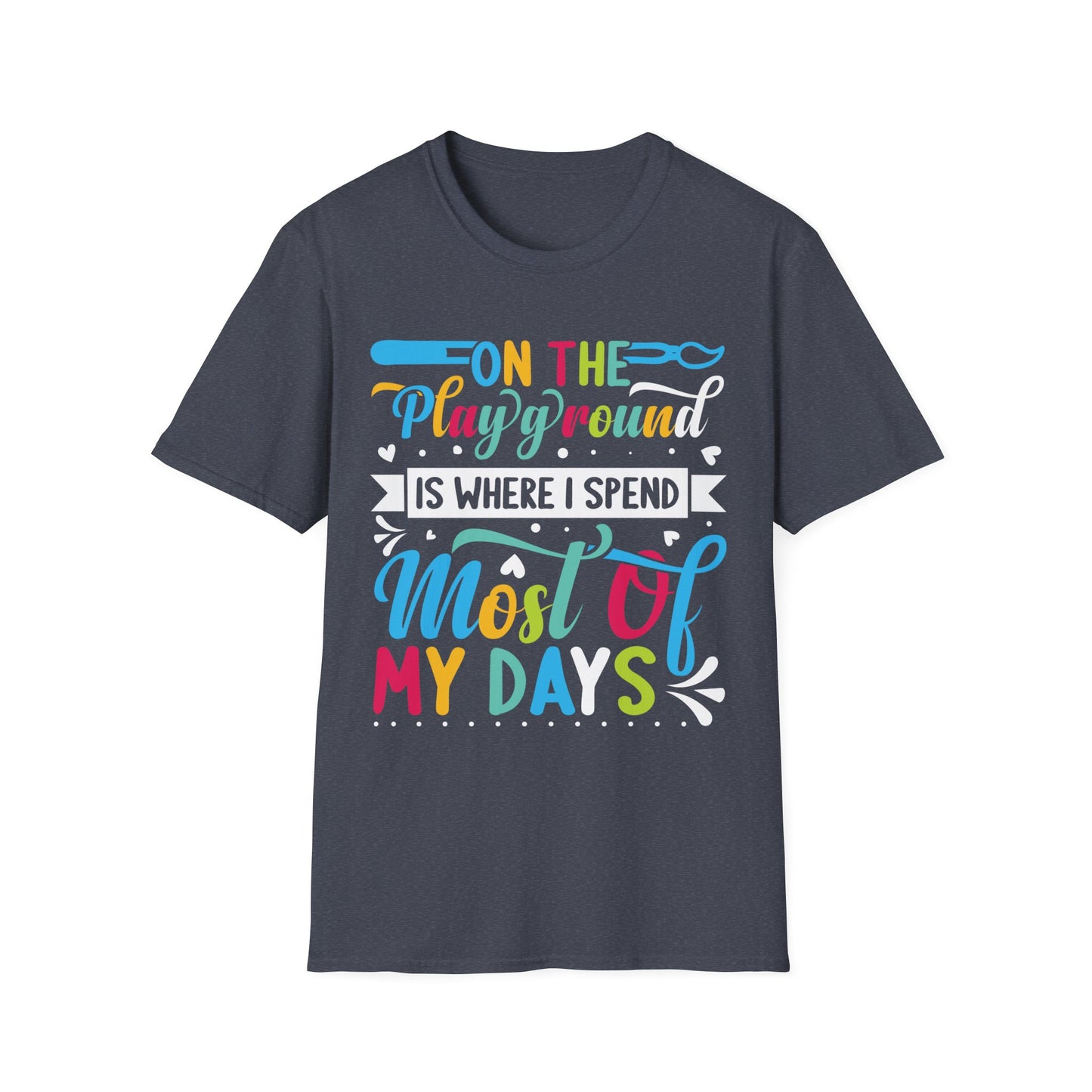 On The Playground Graphic Tee - Back To School T-Shirt