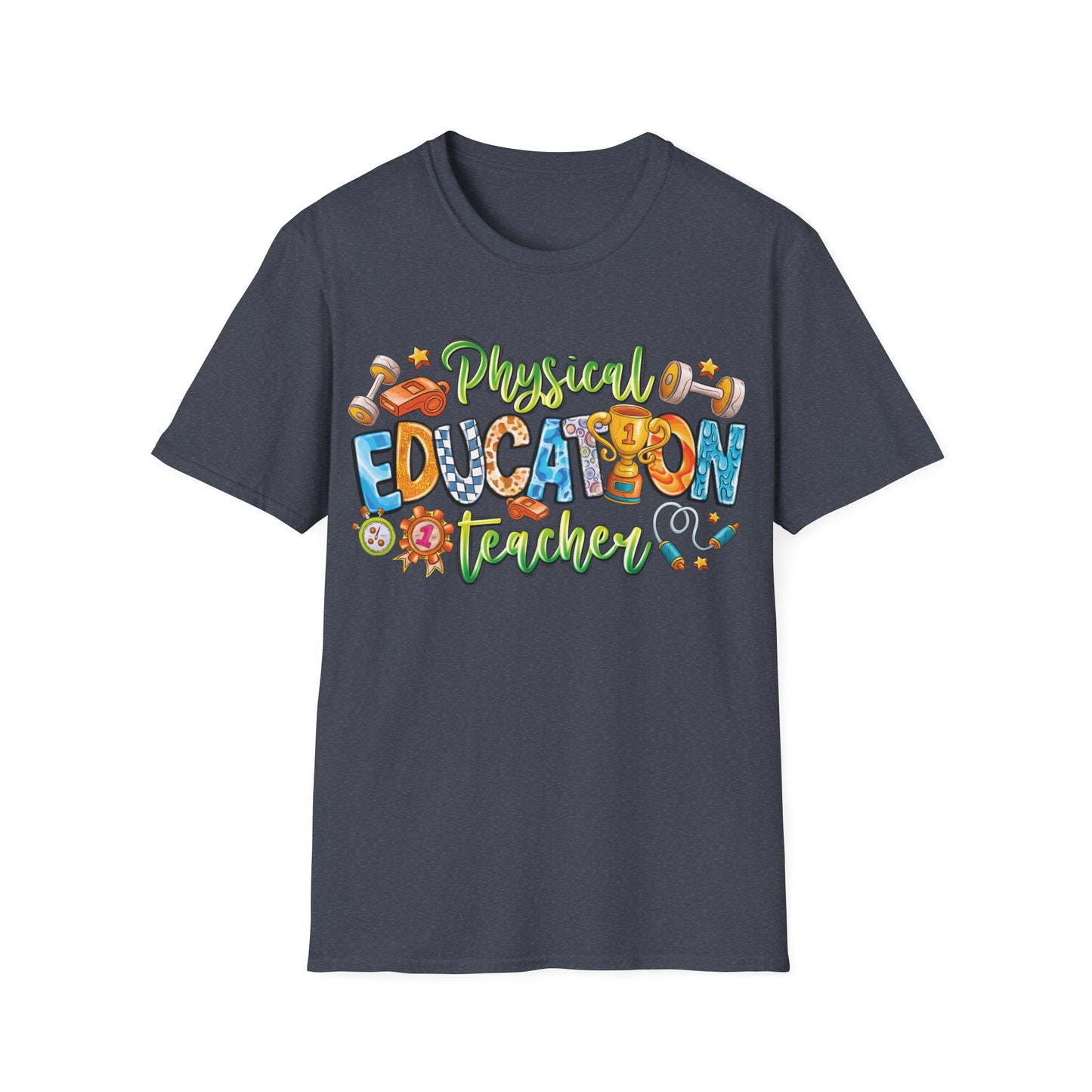 Physical Education Teacher - Cheerful Unisex Short Sleeve T-Shirt