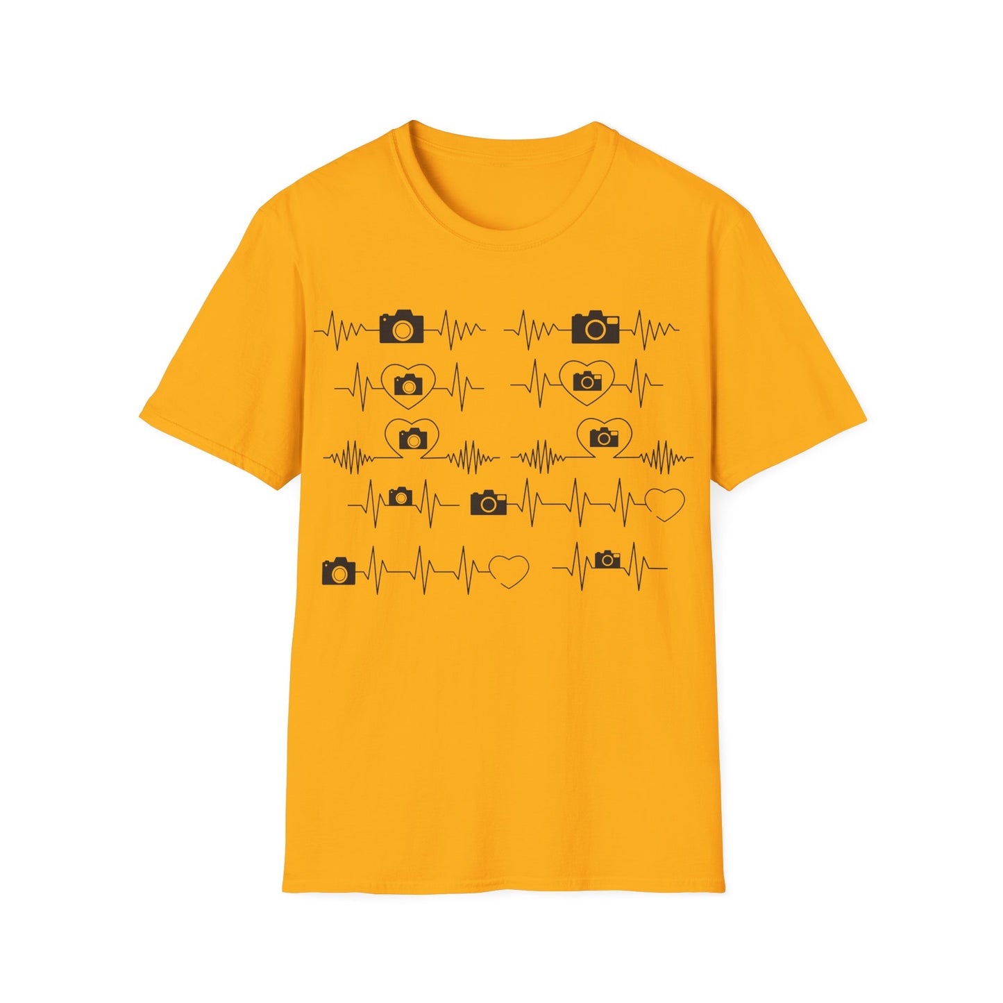 Camera Heartbeat Shirt – Photographer Pulse + Photography Lover T-Shirt