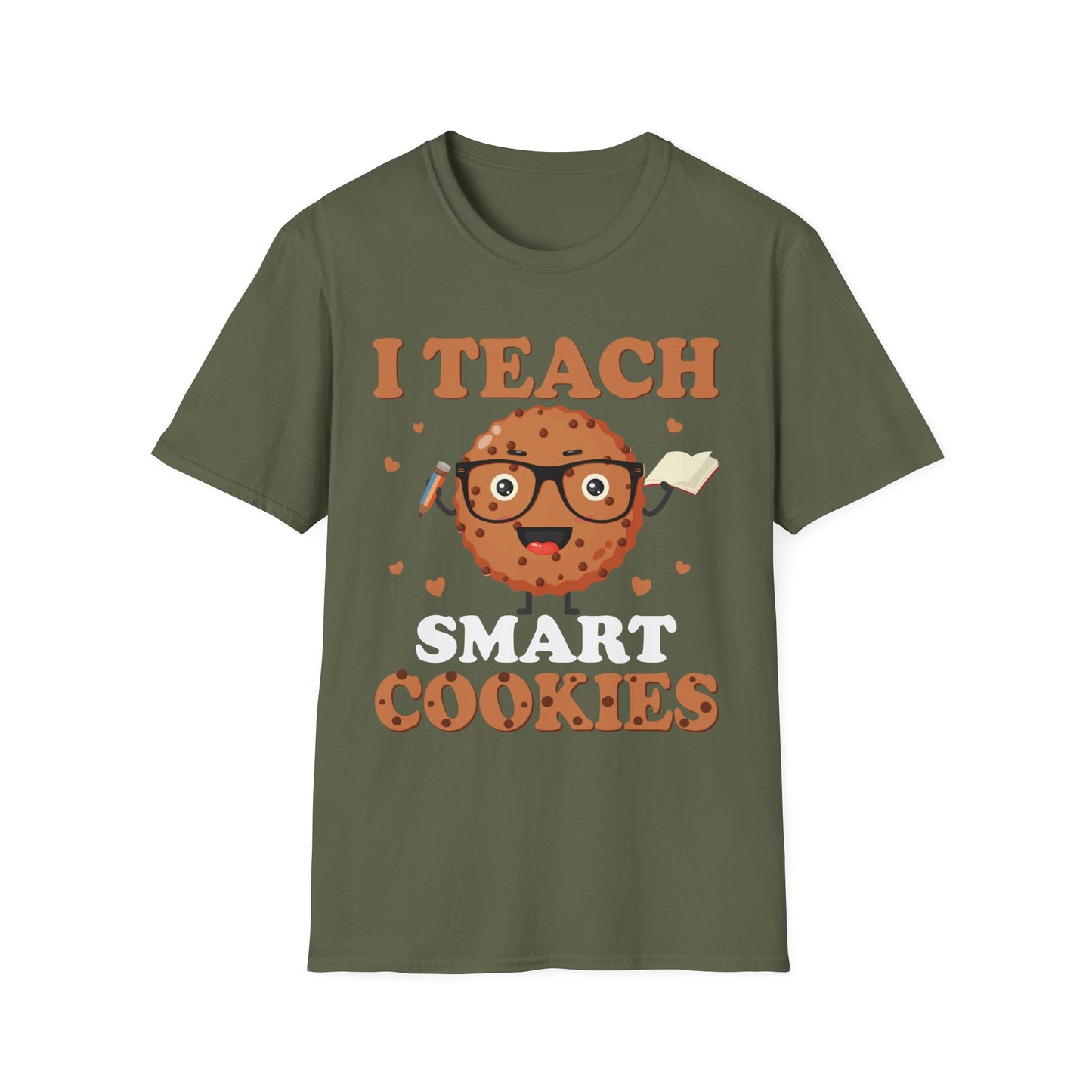 I Teach Smart Cookies - Colorful + Bright Unisex Short Sleeve T-Shirt