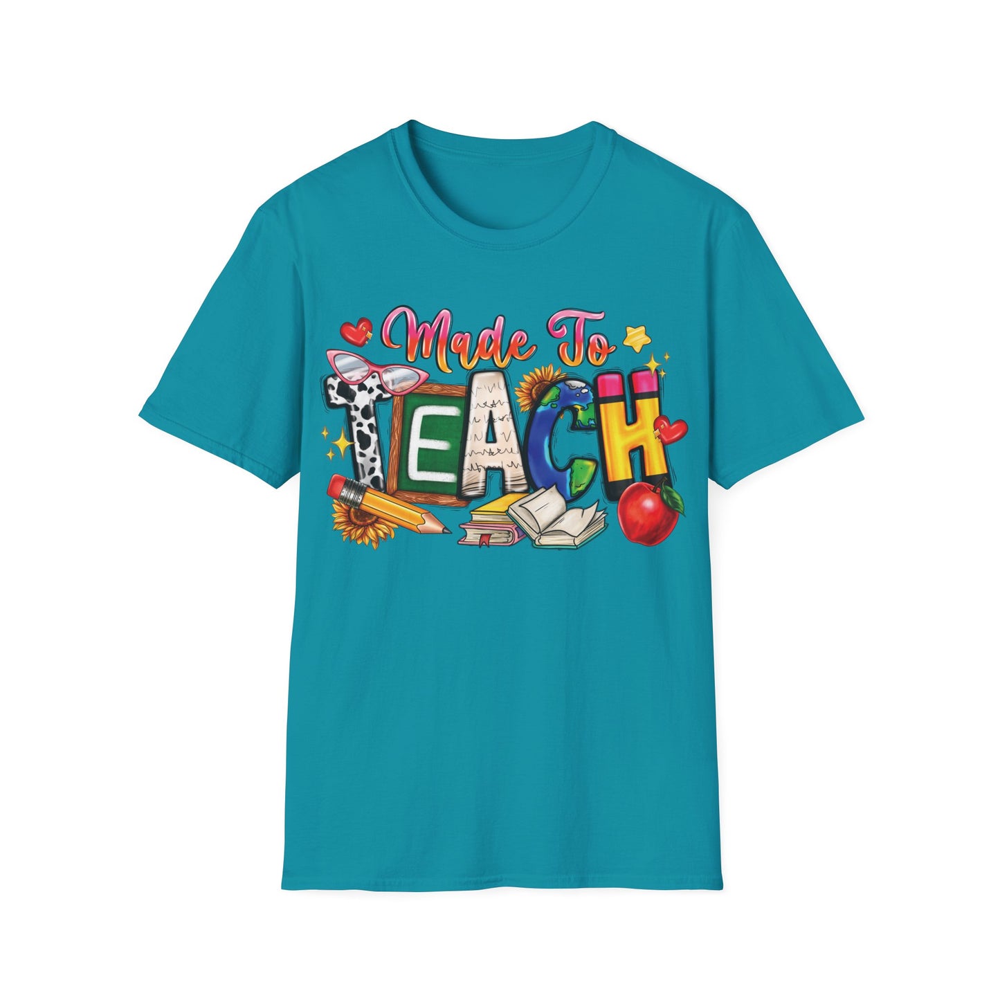 Made To Teach - Cheerful Unisex Short Sleeve T-Shirt