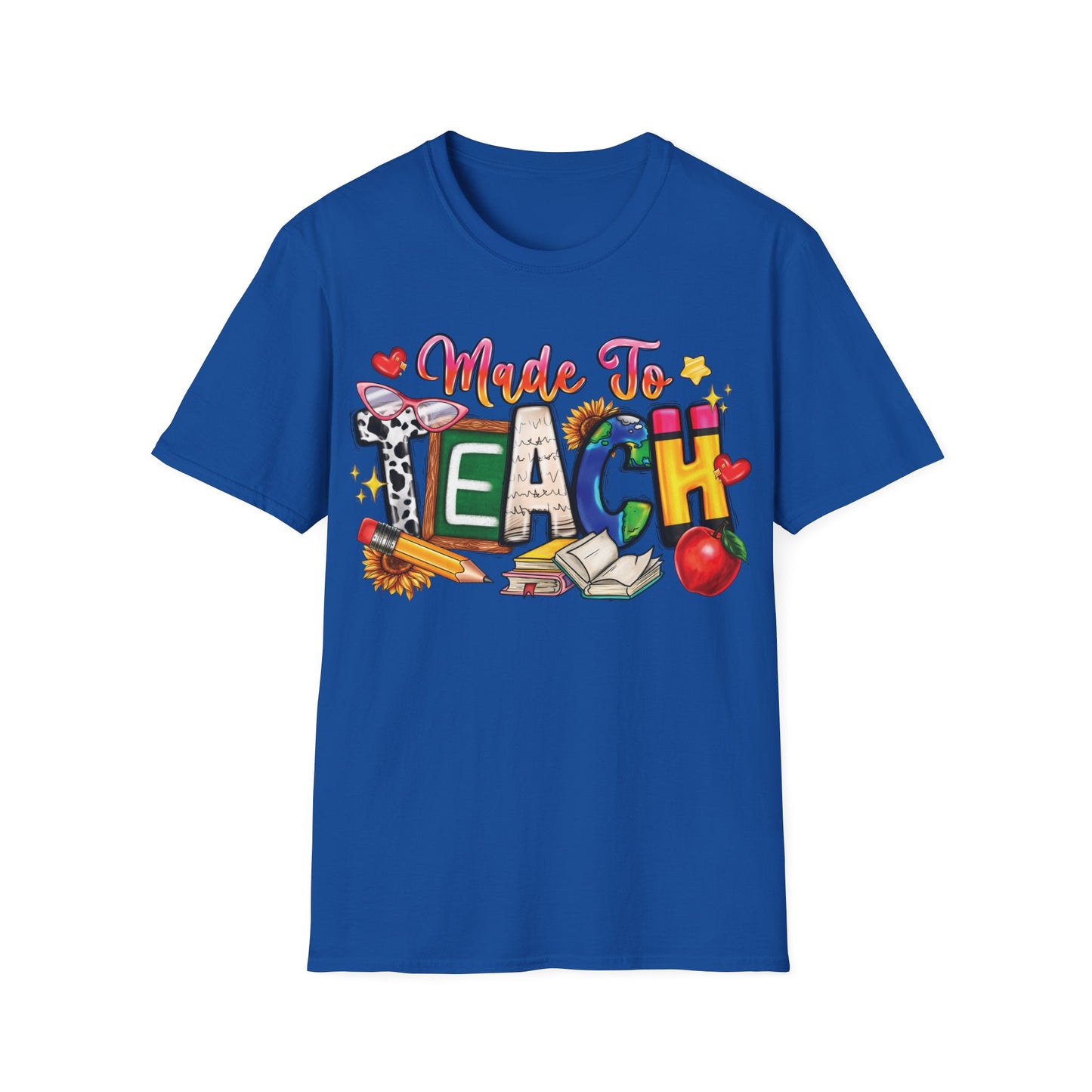 Made To Teach - Cheerful Unisex Short Sleeve T-Shirt