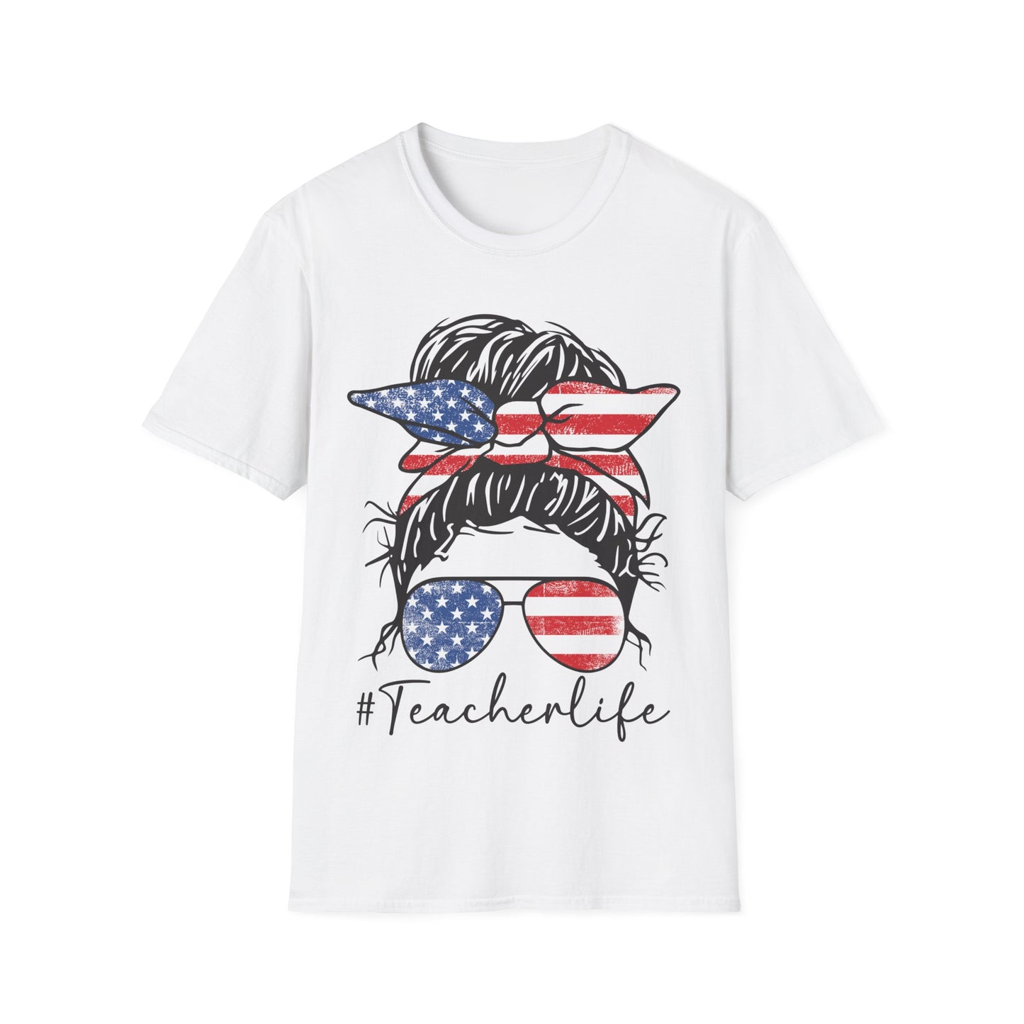 Teacher Life Patriotic - Unisex Short Sleeve T-Shirt