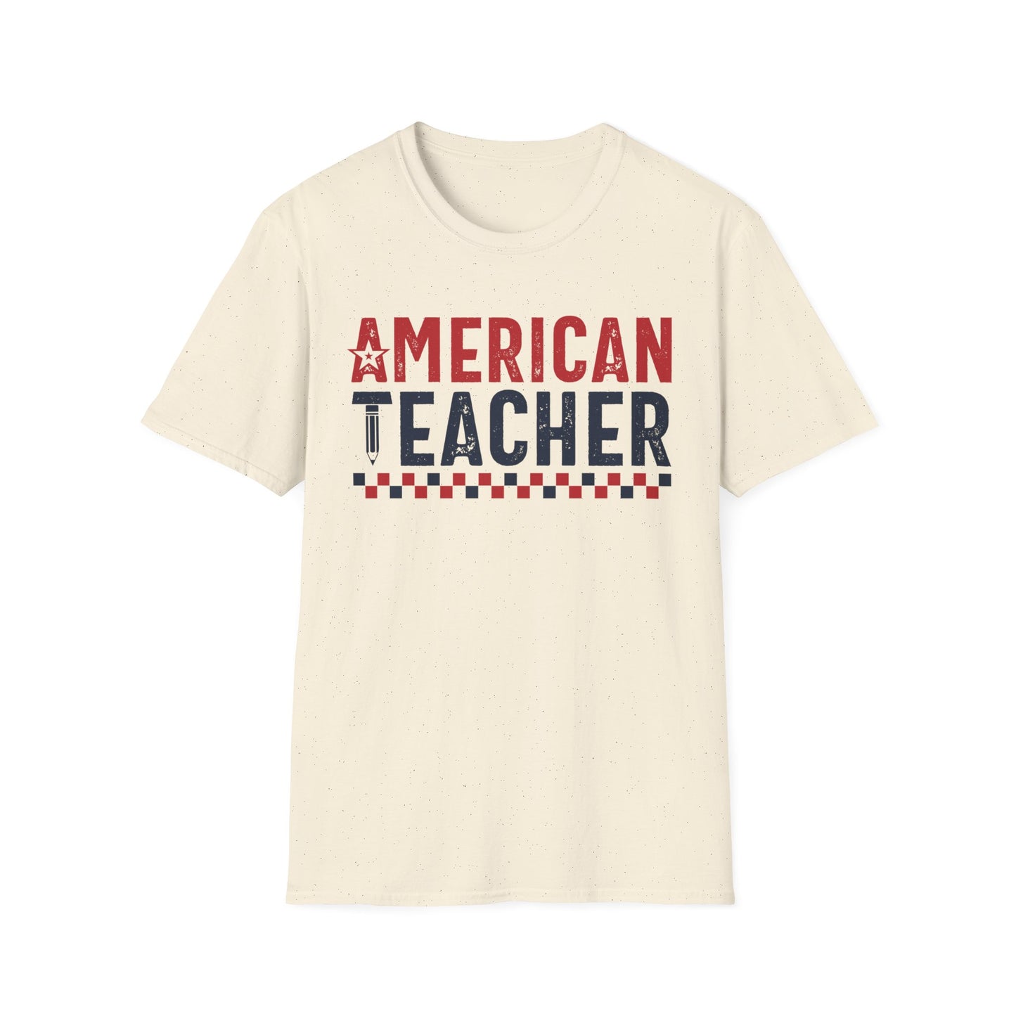American Teacher -Patriotic Unisex Short Sleeve T-Shirt