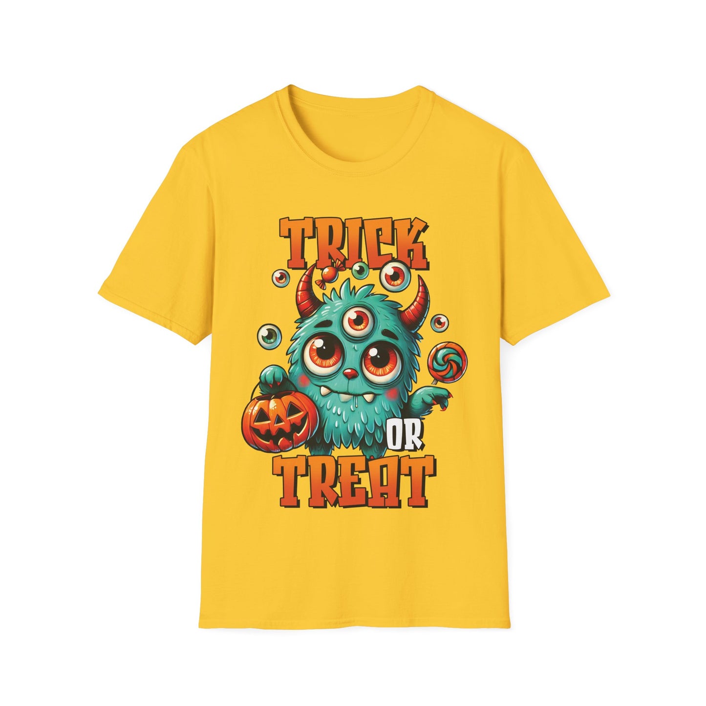 Trick or Treat Monster T-Shirt | Cute Halloween Teacher Tee
