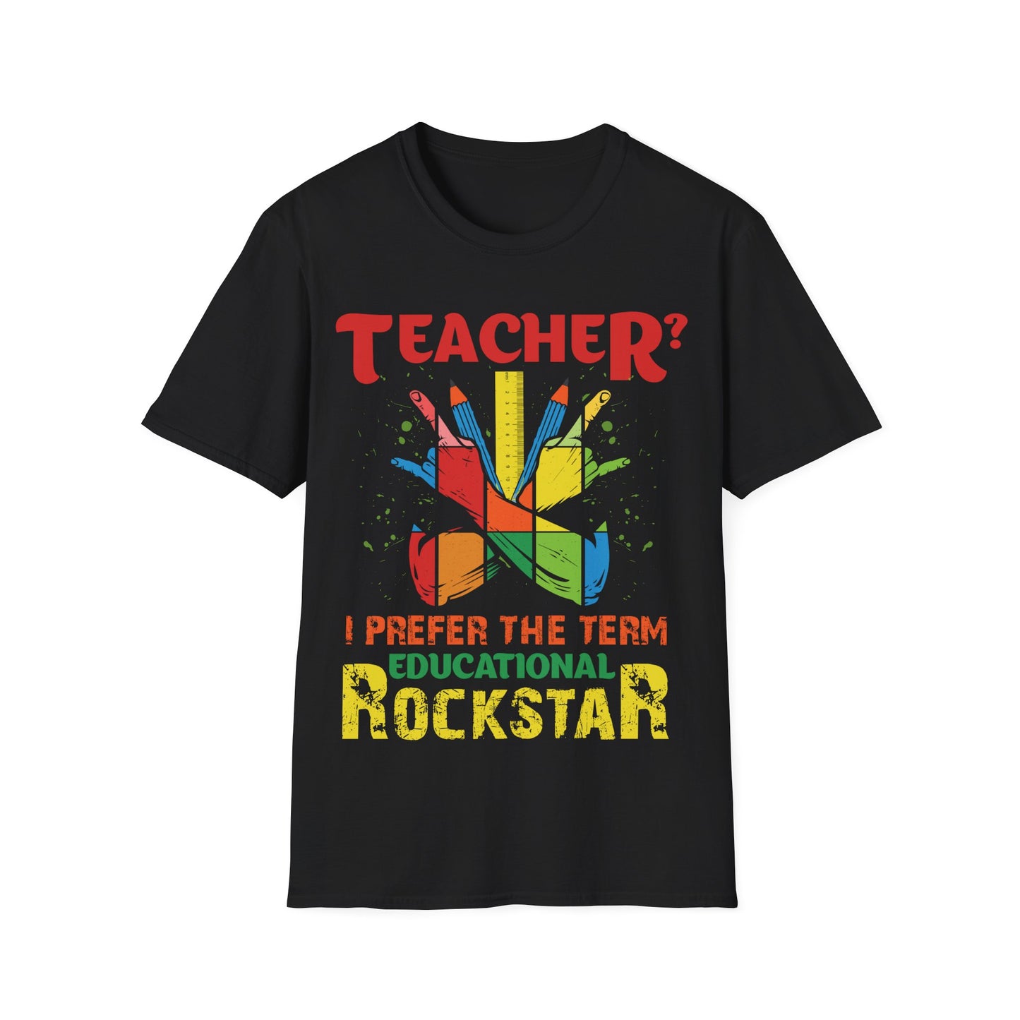 Educational Rockstar Unisex Jersey T-Shirt for Teachers - Motivation