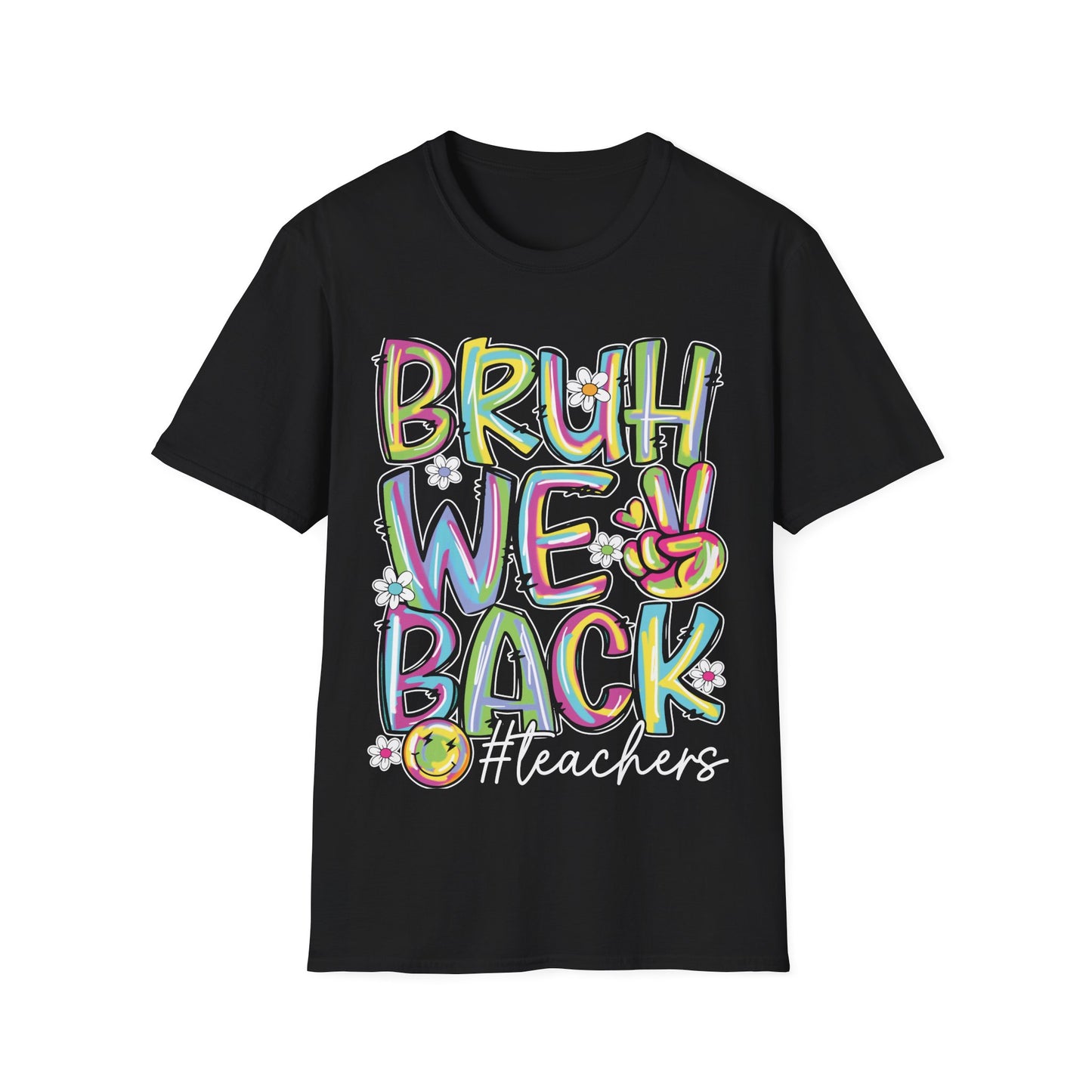 Bruh We Back Word Graphic Tee - Back To School T-Shirt
