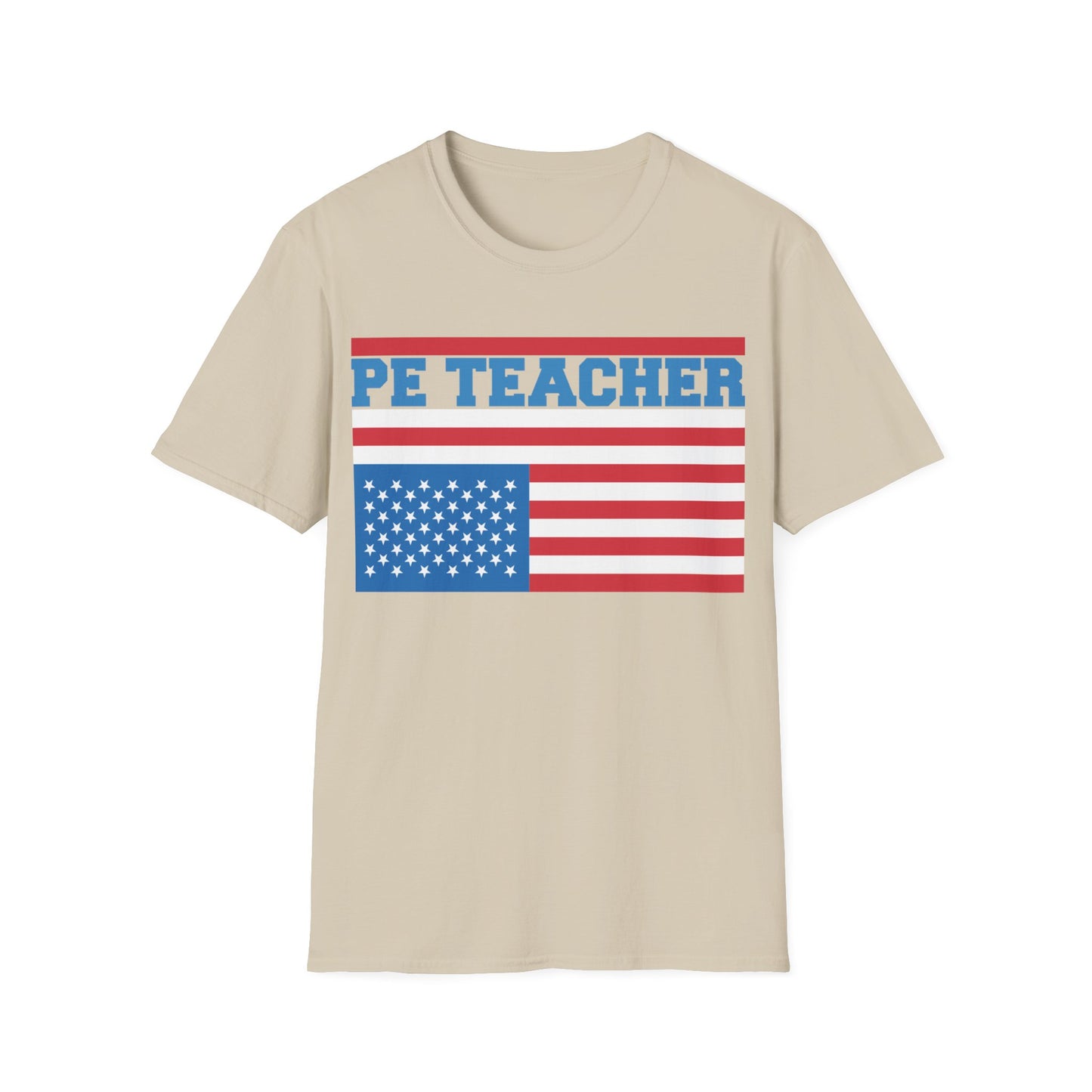 PE Teacher Stars & Stripes - Unisex Short Sleeve T-Shirt