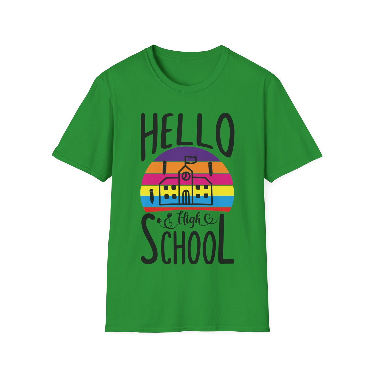 Teach Love Inspire Teacher T-Shirt – Retro Rainbow Back to School Tee