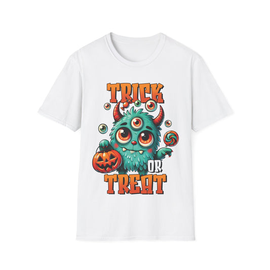 Trick or Treat Monster T-Shirt | Cute Halloween Teacher Tee