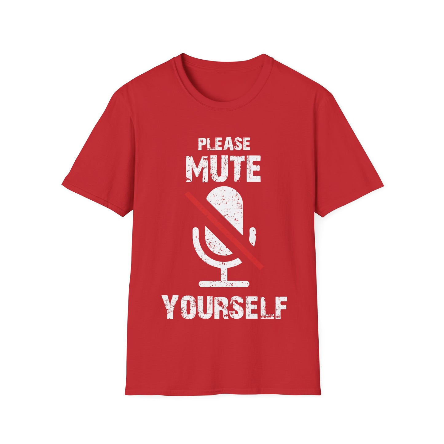 Please Mute Yourself T-Shirt – Funny Teacher + Zoom Meeting Tee