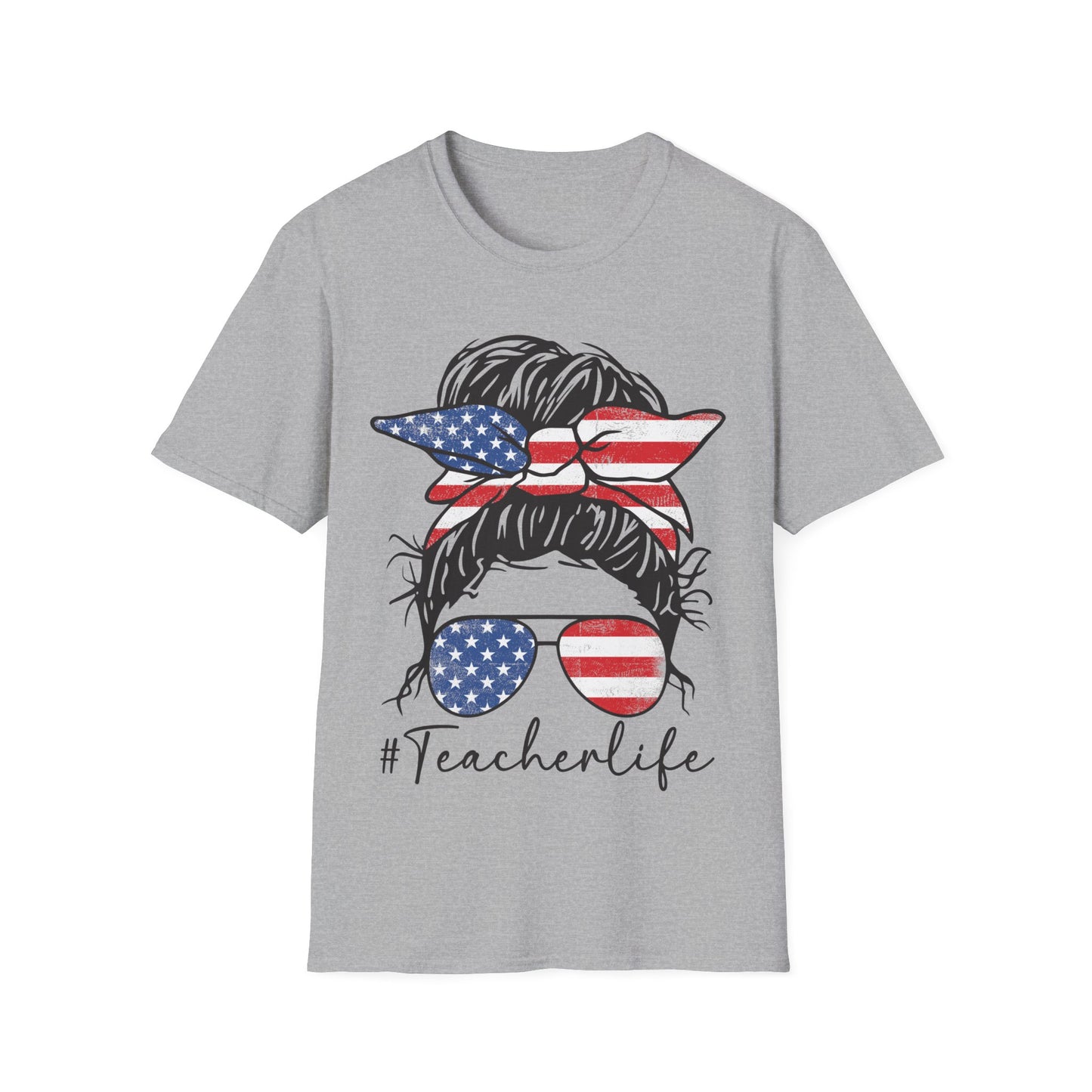 Teacher Life Patriotic - Unisex Short Sleeve T-Shirt