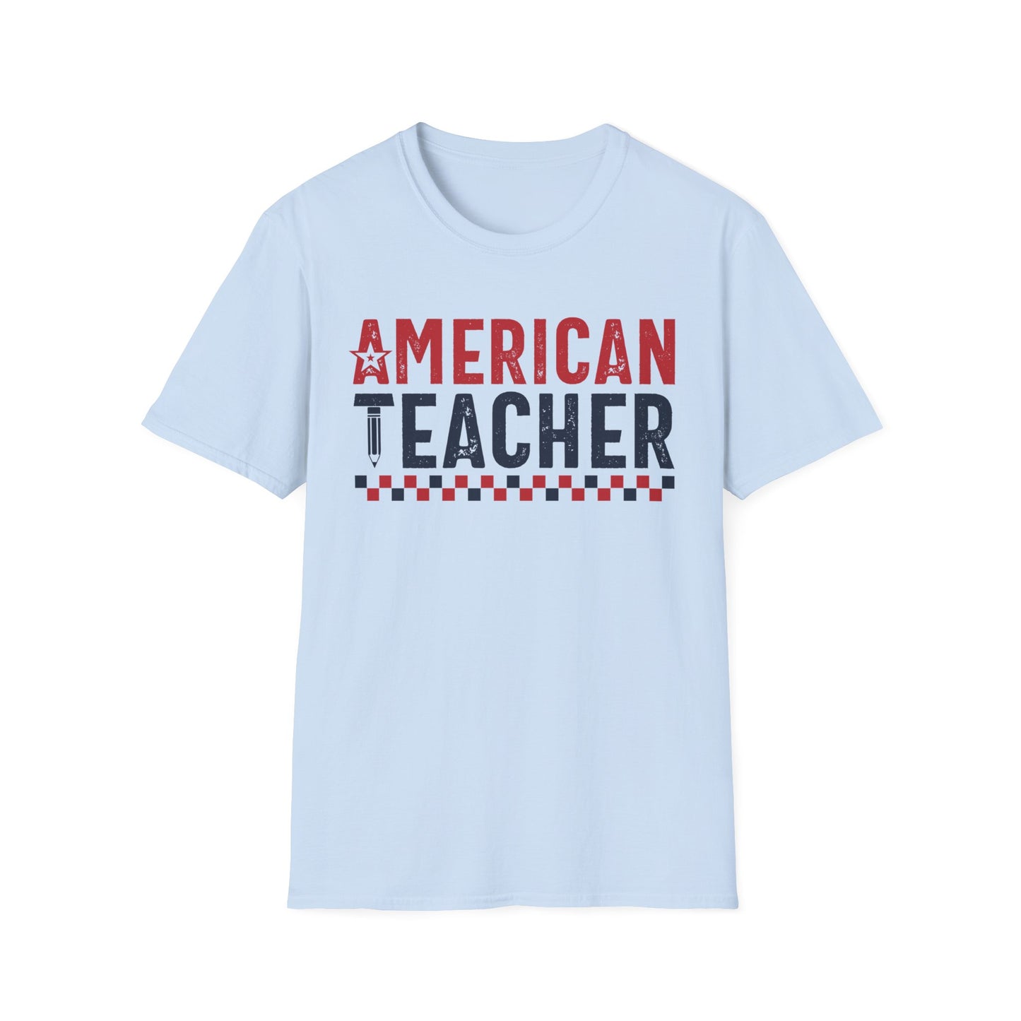 American Teacher -Patriotic Unisex Short Sleeve T-Shirt