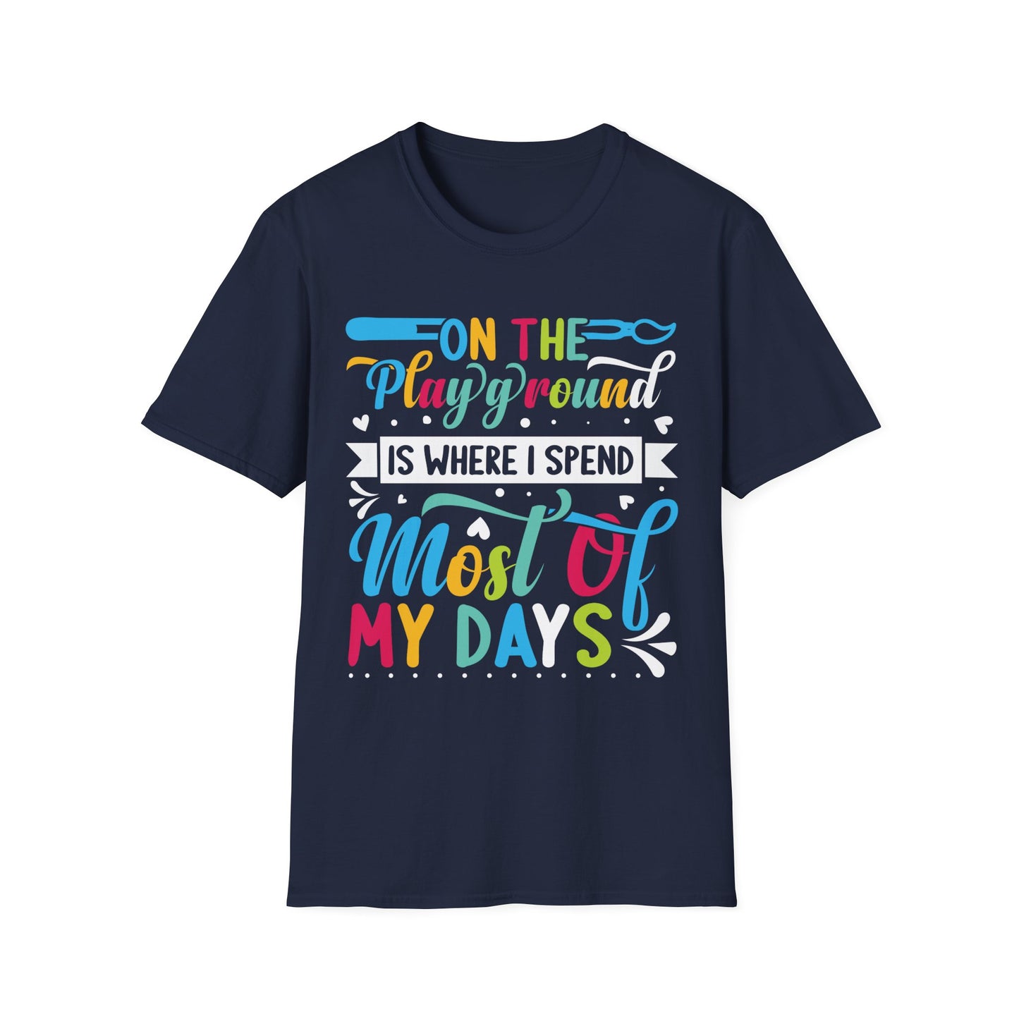 On The Playground Graphic Tee - Back To School T-Shirt