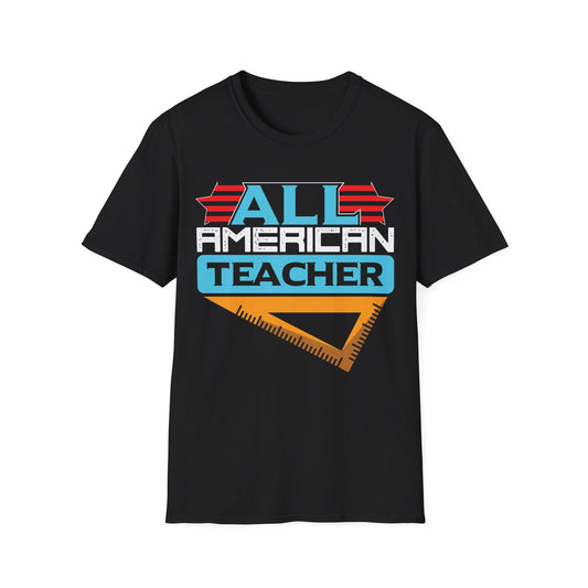 All American Teacher - Unisex Short Sleeve T-Shirt