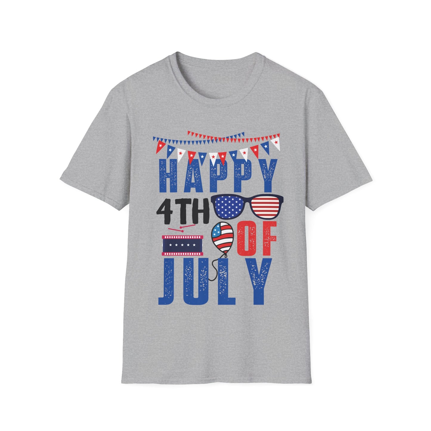 Happy 4th July - Unisex Short Sleeve T-Shirt