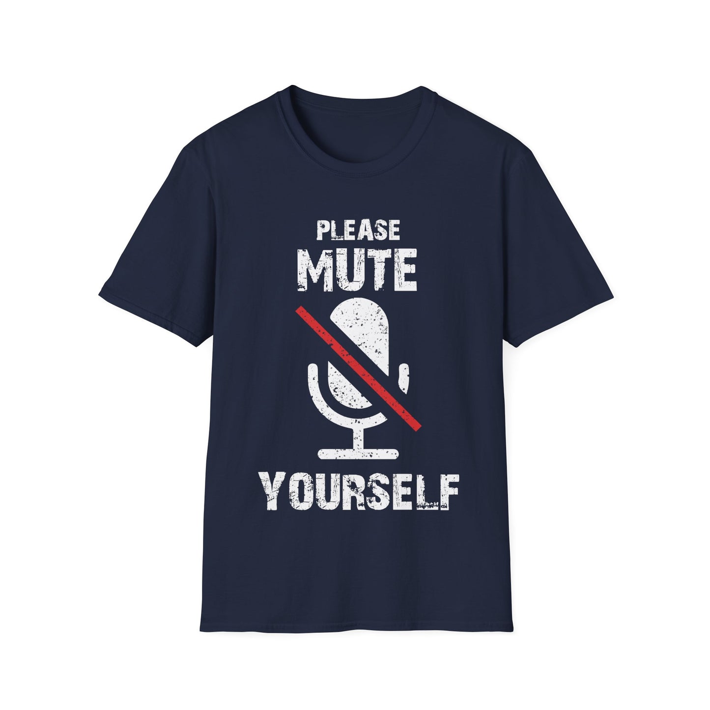 Please Mute Yourself T-Shirt – Funny Teacher + Zoom Meeting Tee