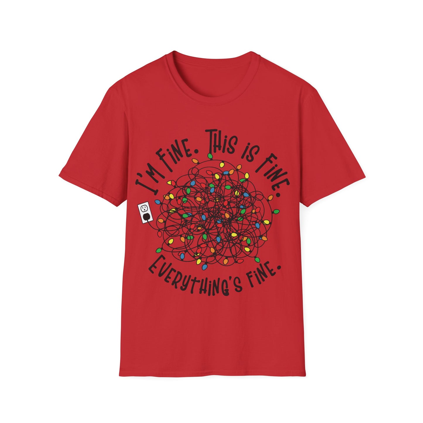Tangled Christmas Lights T-Shirt – Funny Holiday Unisex Tee