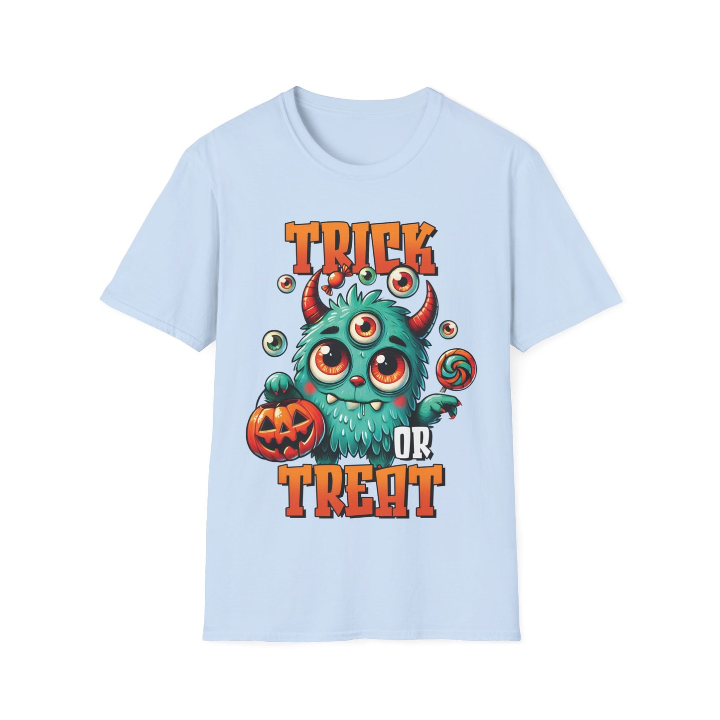 Trick or Treat Monster T-Shirt | Cute Halloween Teacher Tee