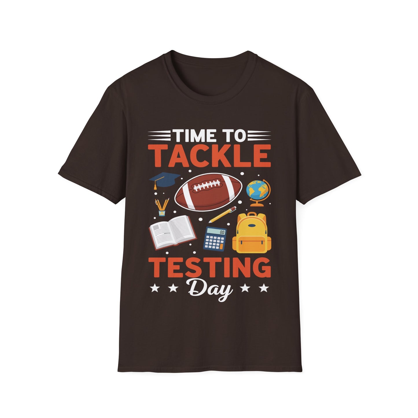 Funny Teacher Testing Day Shirt – Time to Tackle Testing Day T-Shirt