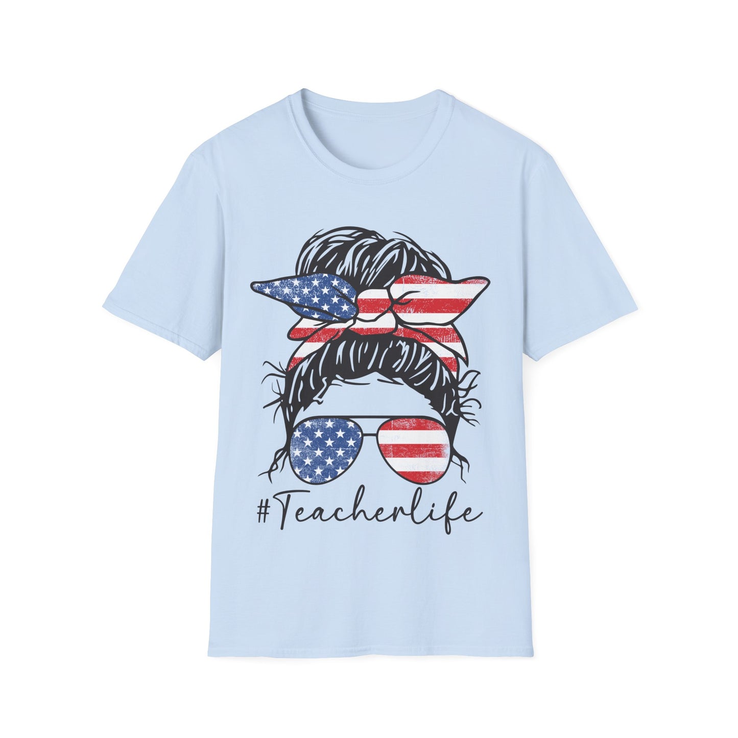Teacher Life Patriotic - Unisex Short Sleeve T-Shirt