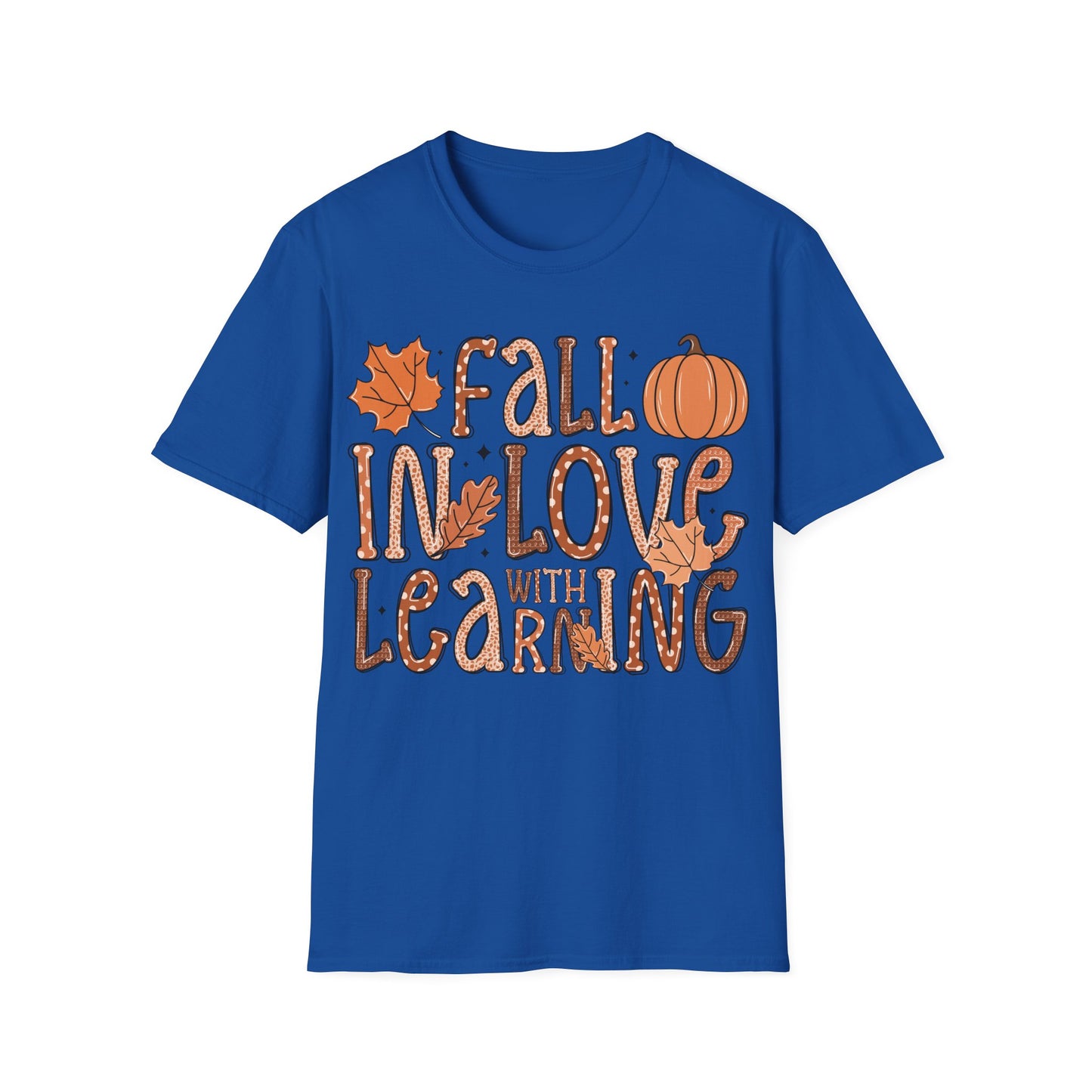 Fall in Love with Learning Shirt – Cute Teacher + Fall Classroom T-Shirt