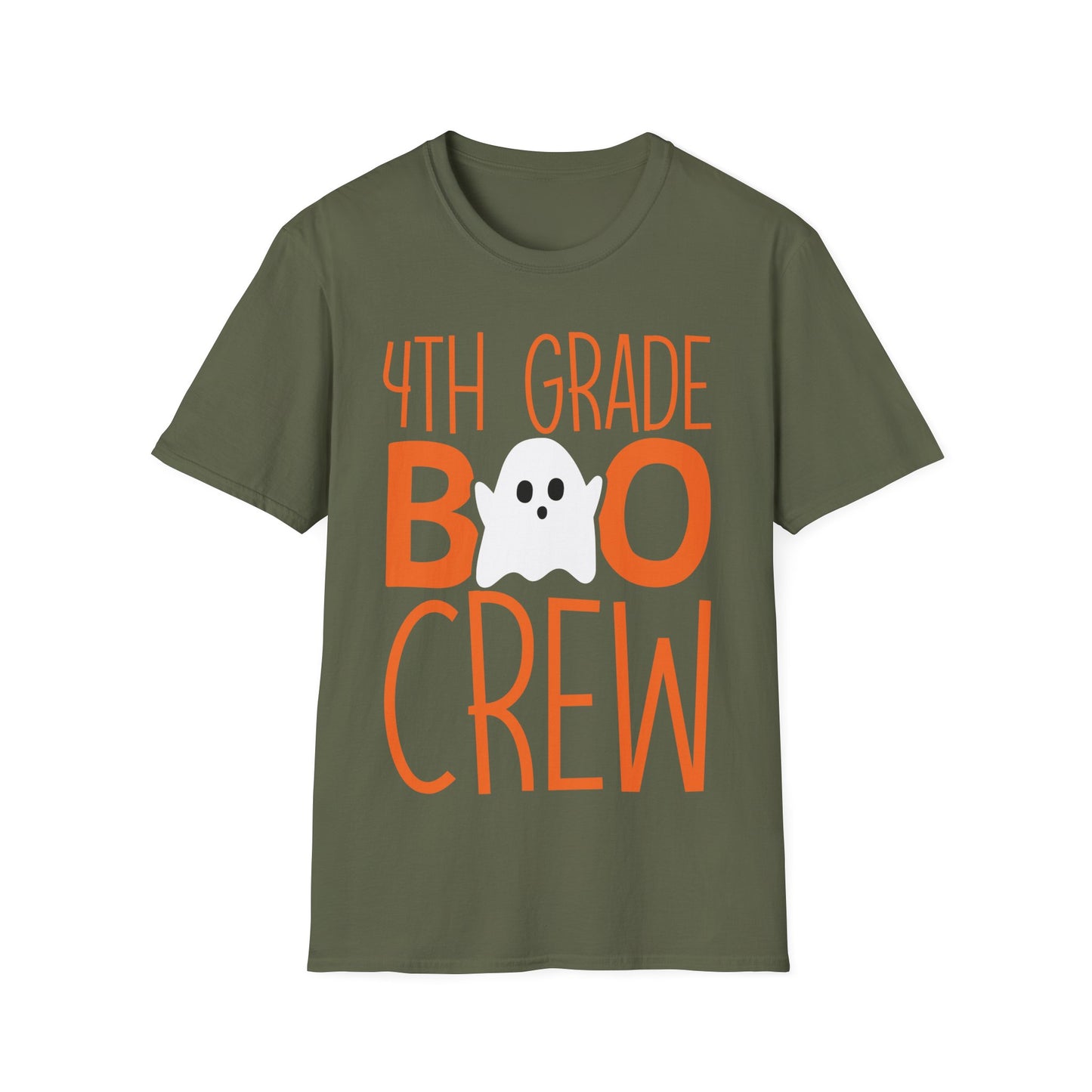 4th Grade Boo Crew Shirt | Spooky Ghost Halloween School Spirit T-Shirt