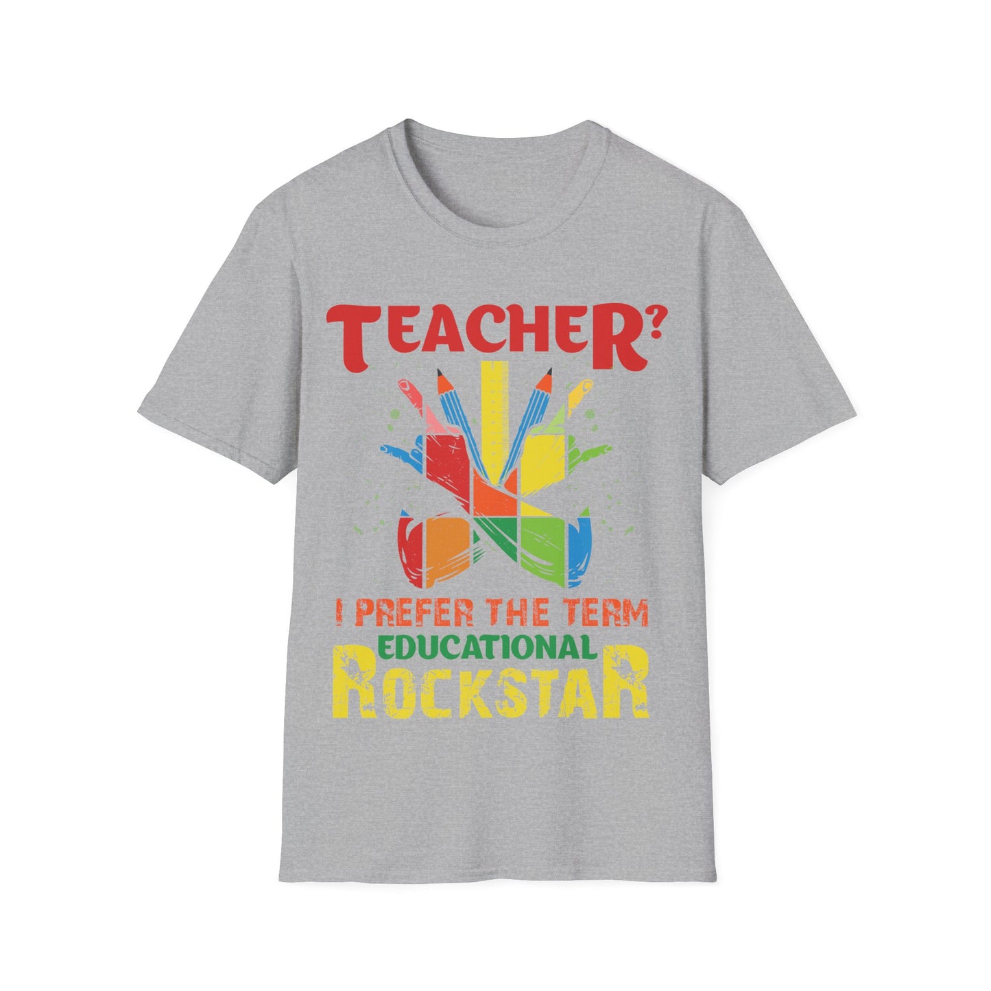 Educational Rockstar Unisex Jersey T-Shirt for Teachers - Motivation