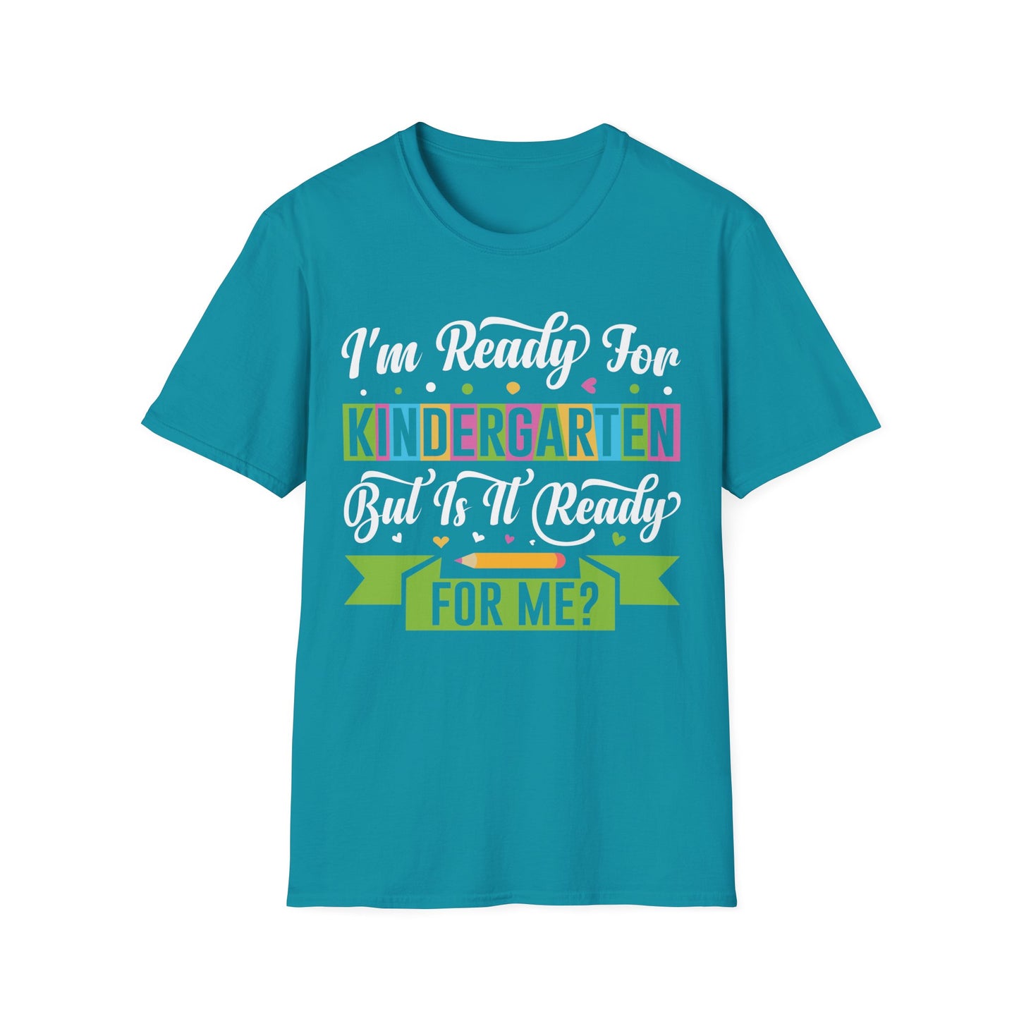 I'm Ready For Kindergarten Word Graphic Tee - Back To School T-Shirt