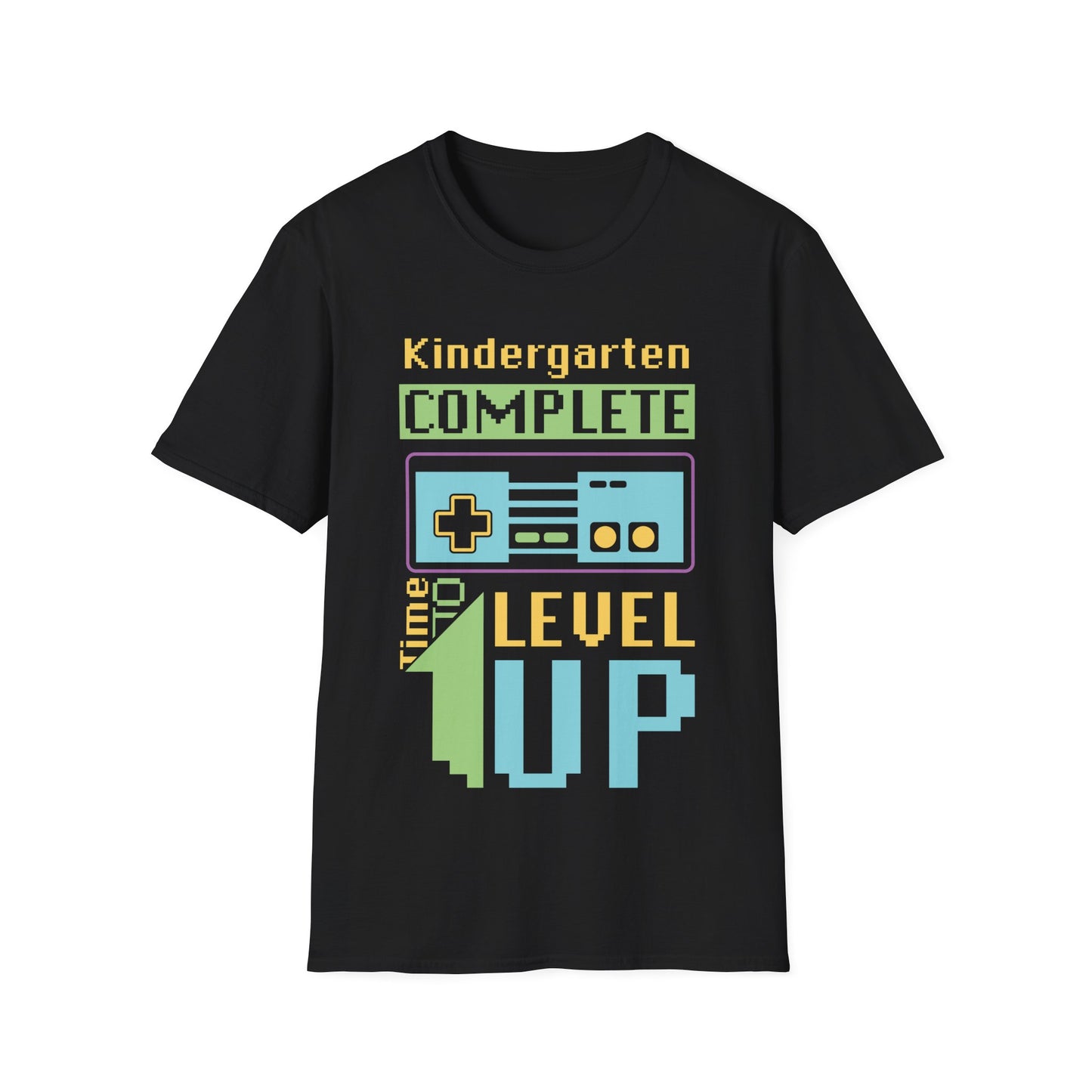Kindergarten Complete - Level Up - Cheerful Gaming Fun Unisex Short Sleeve T-Shirt