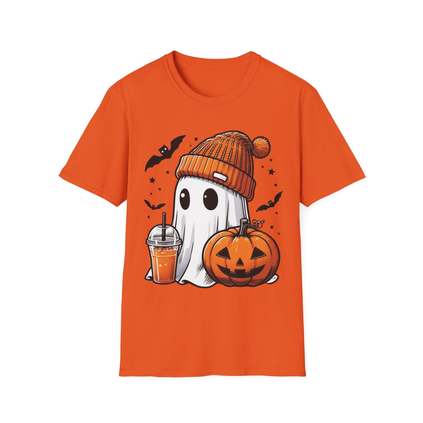 Halloween Juice Ghost T-Shirt | Cute Spooky Pumpkin + Ghost Graphic Tee