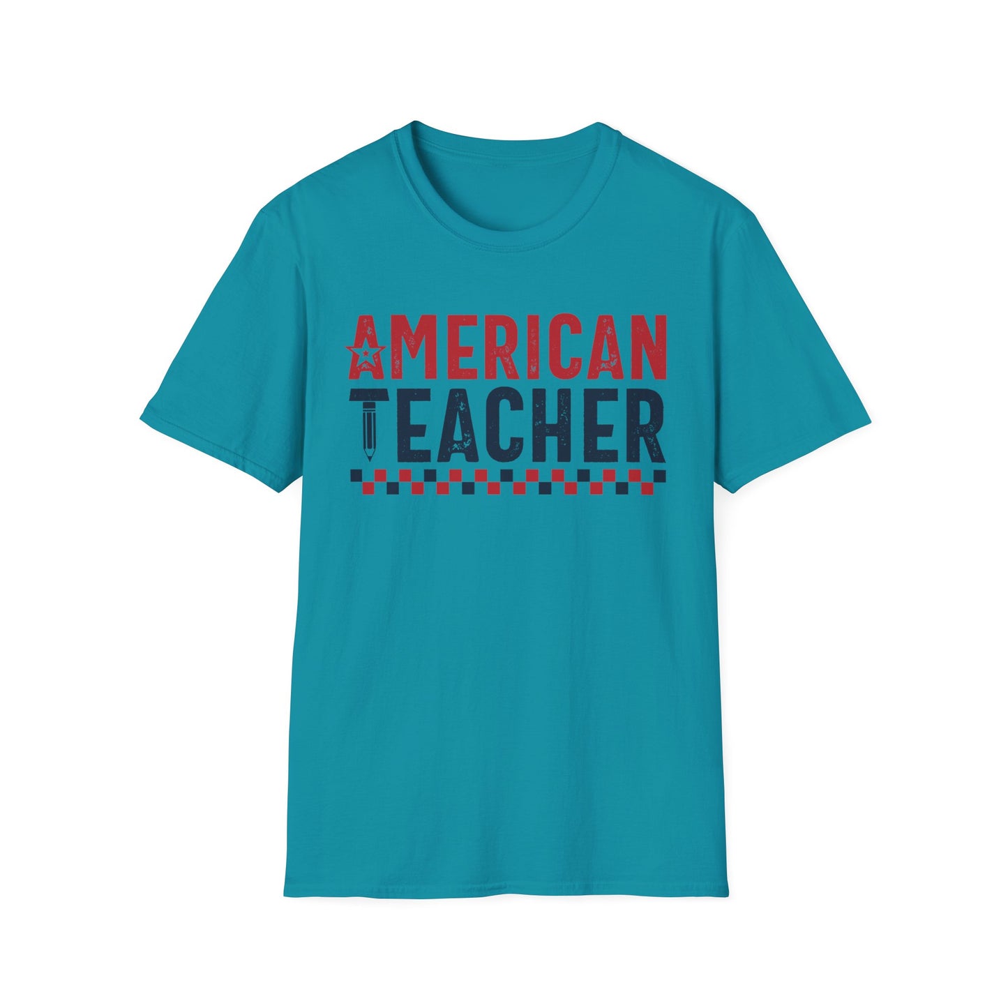 American Teacher -Patriotic Unisex Short Sleeve T-Shirt