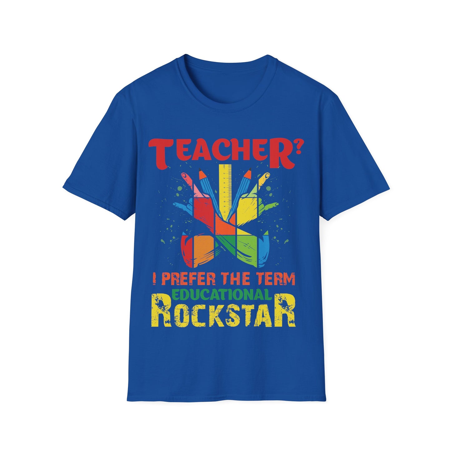 Educational Rockstar Unisex Jersey T-Shirt for Teachers - Motivation