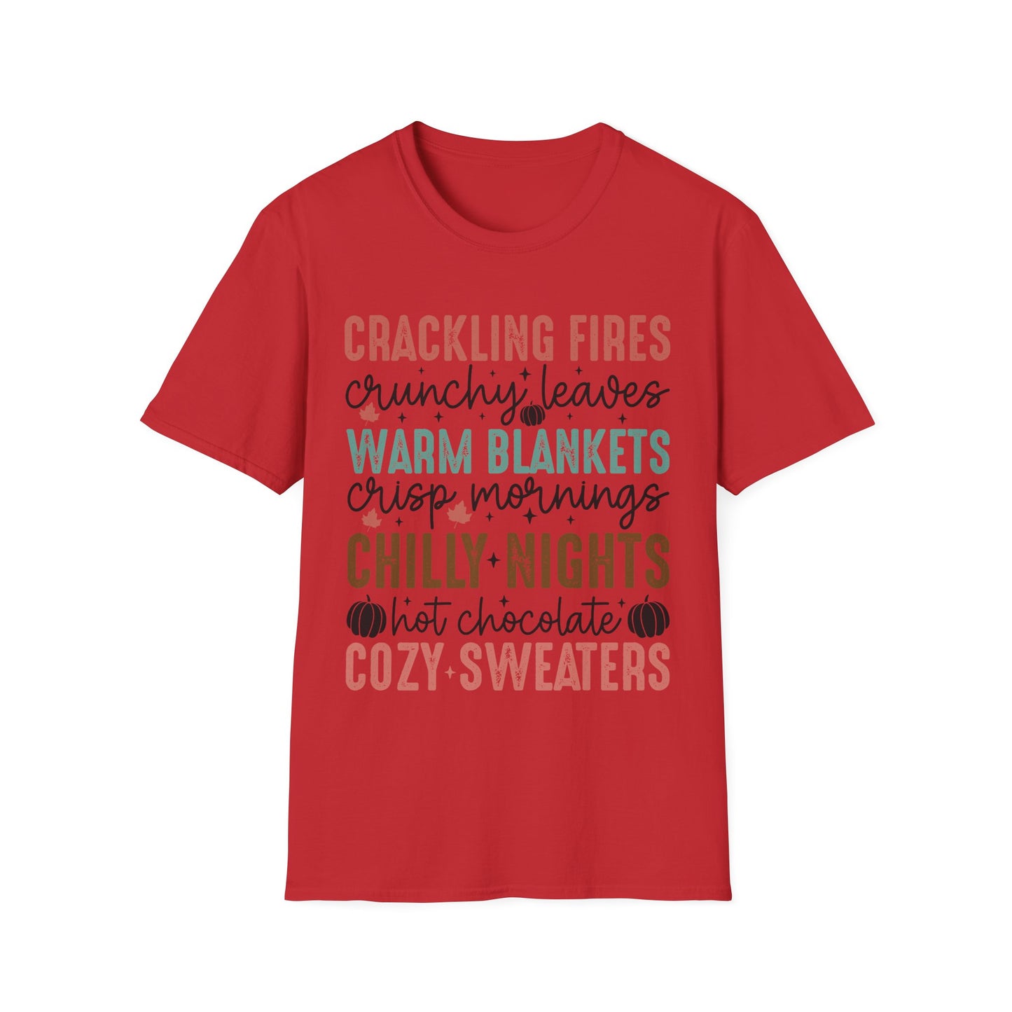 Cozy Fall Vibes Shirt – Crackling Fires + Warm Blankets Autumn T-Shirt