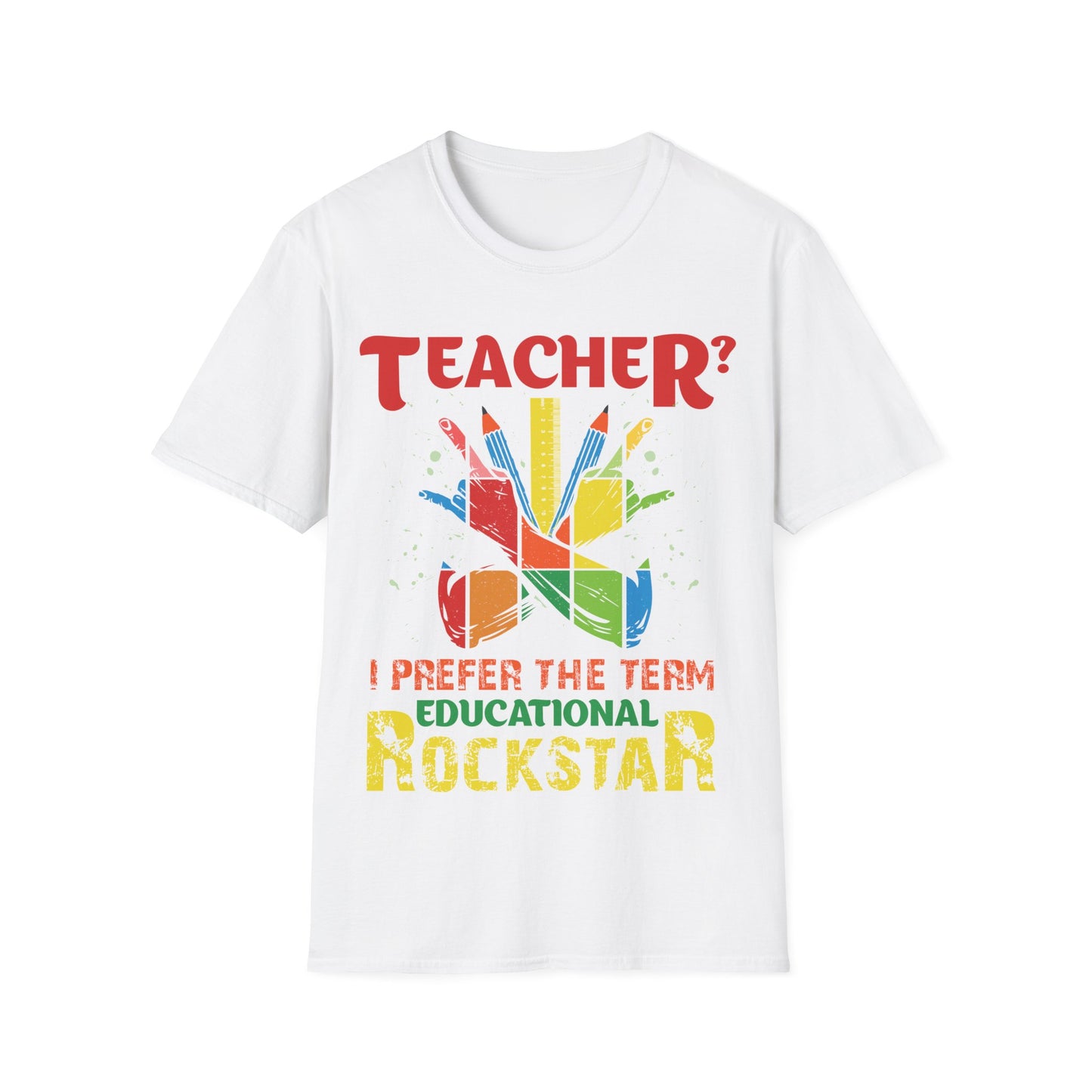 Educational Rockstar Unisex Jersey T-Shirt for Teachers - Motivation
