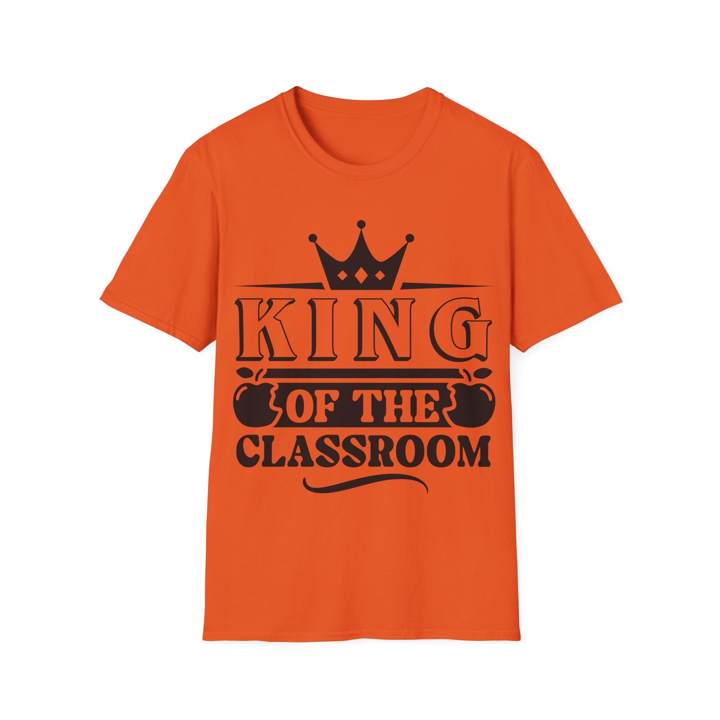 King of the Classroom Unisex Jersey Short Sleeve Teacher T-Shirt - Word Graphic Tee