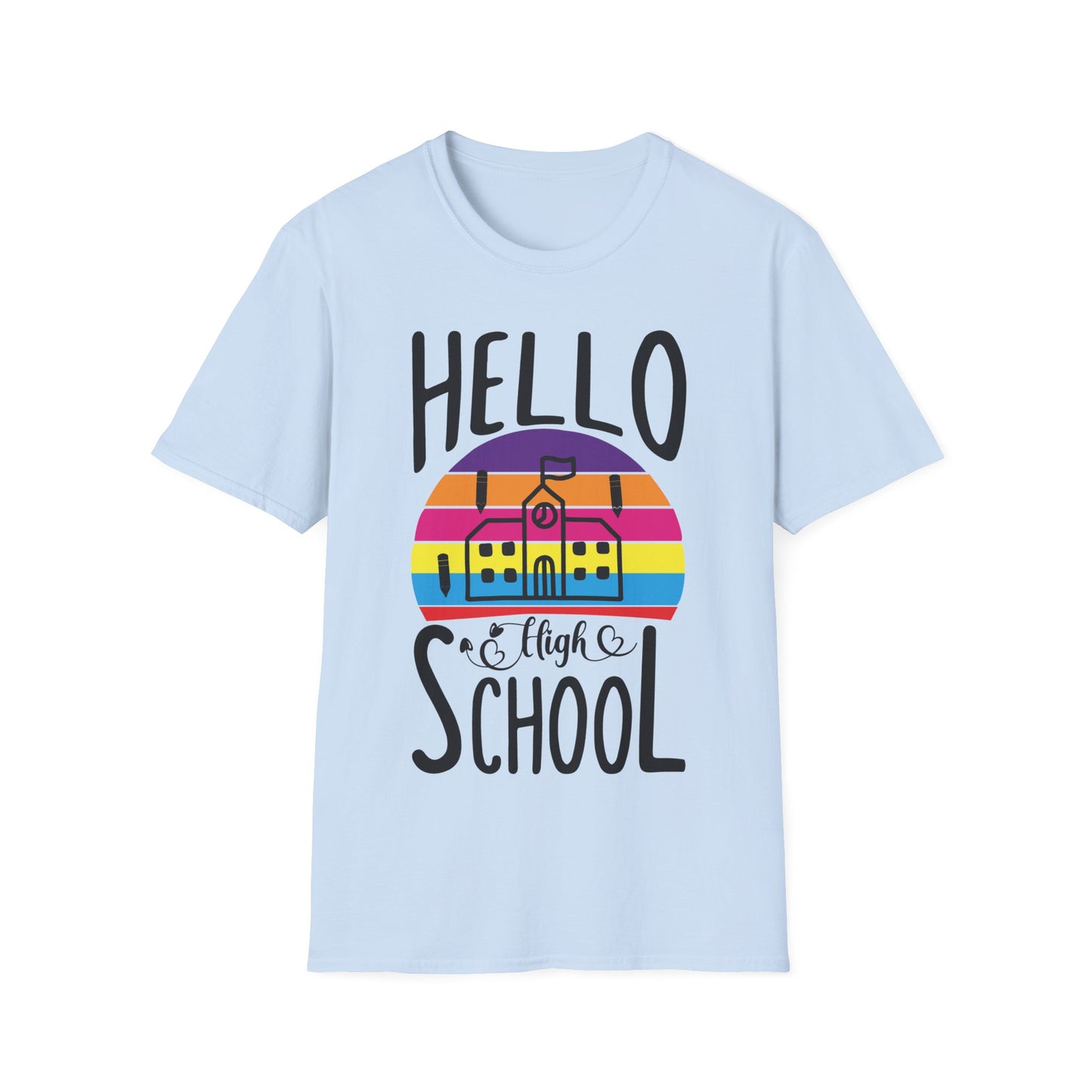 Teach Love Inspire Teacher T-Shirt – Retro Rainbow Back to School Tee