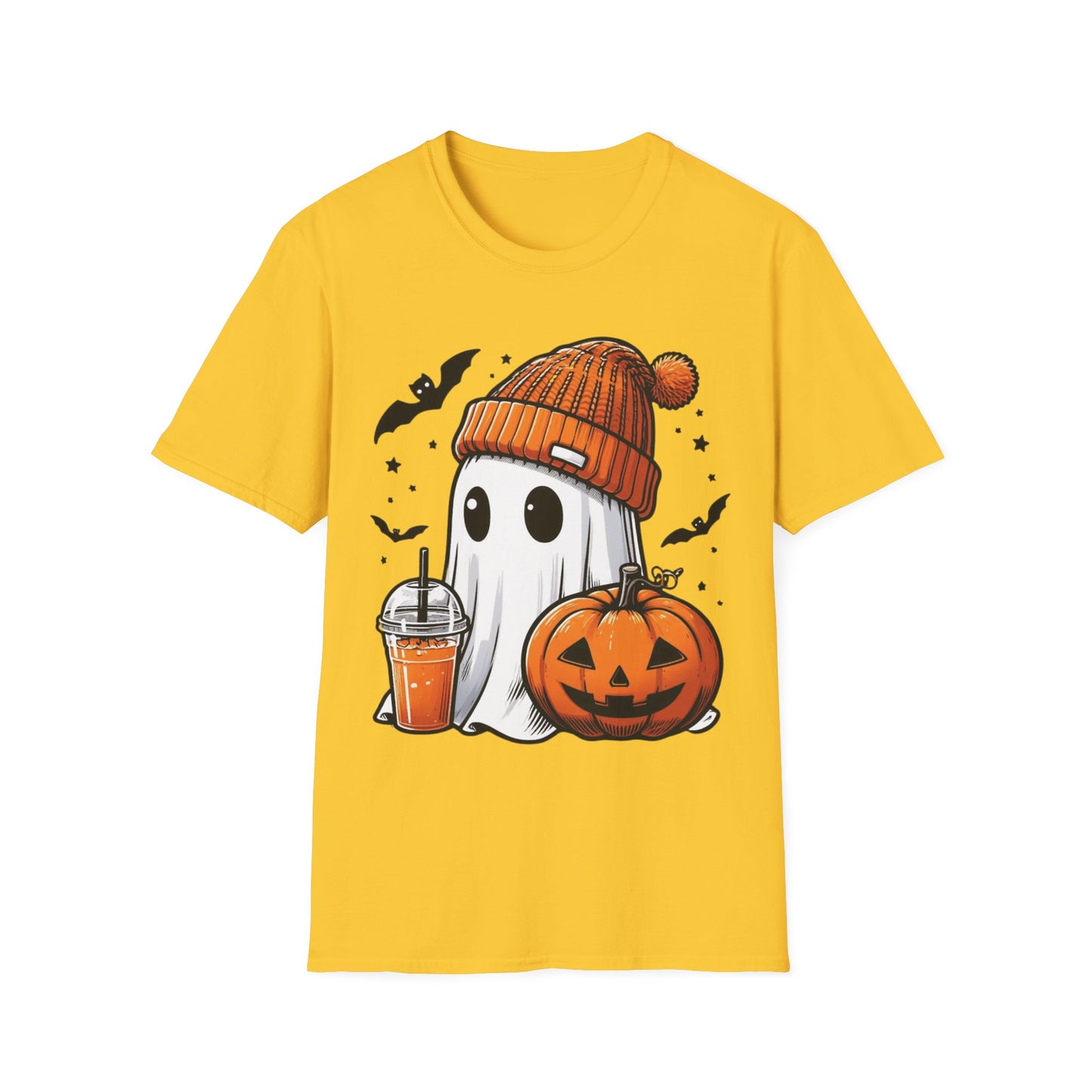 Halloween Juice Ghost T-Shirt | Cute Spooky Pumpkin + Ghost Graphic Tee