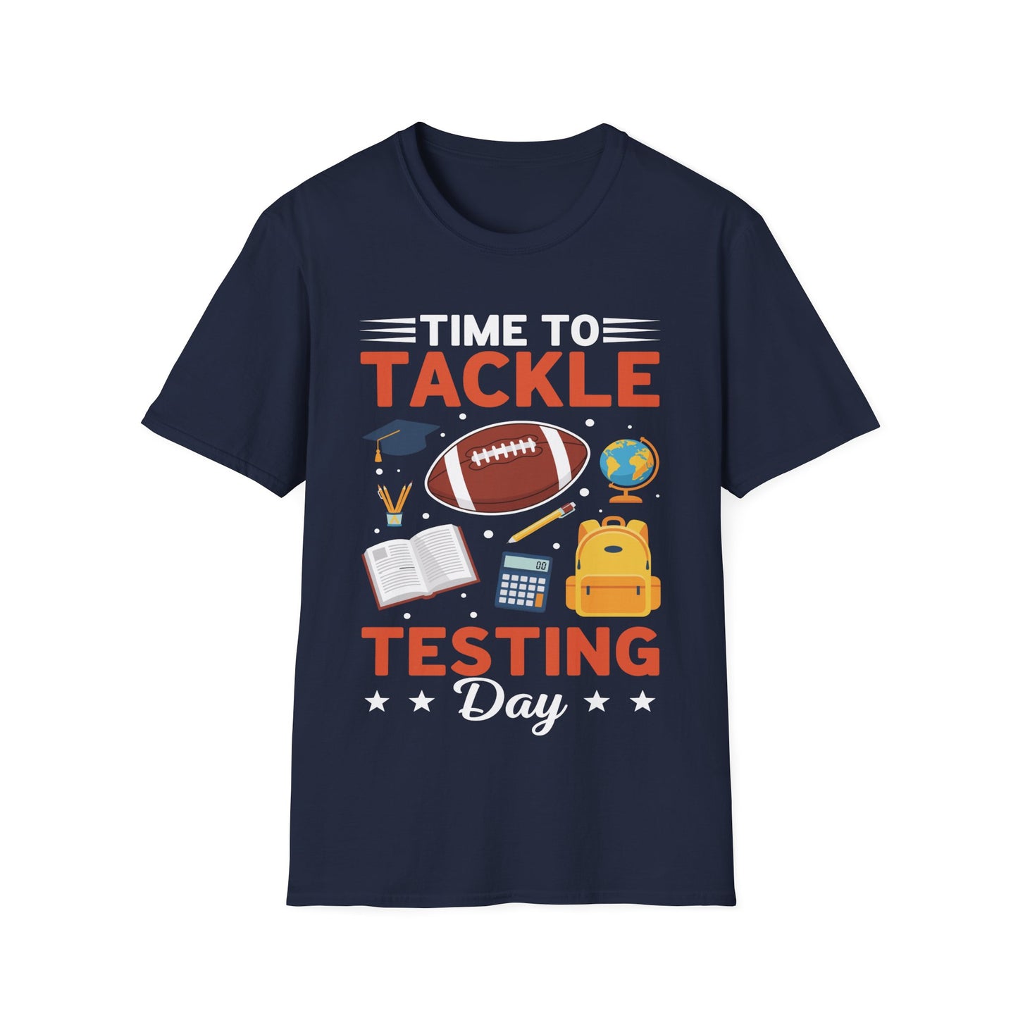 Funny Teacher Testing Day Shirt – Time to Tackle Testing Day T-Shirt